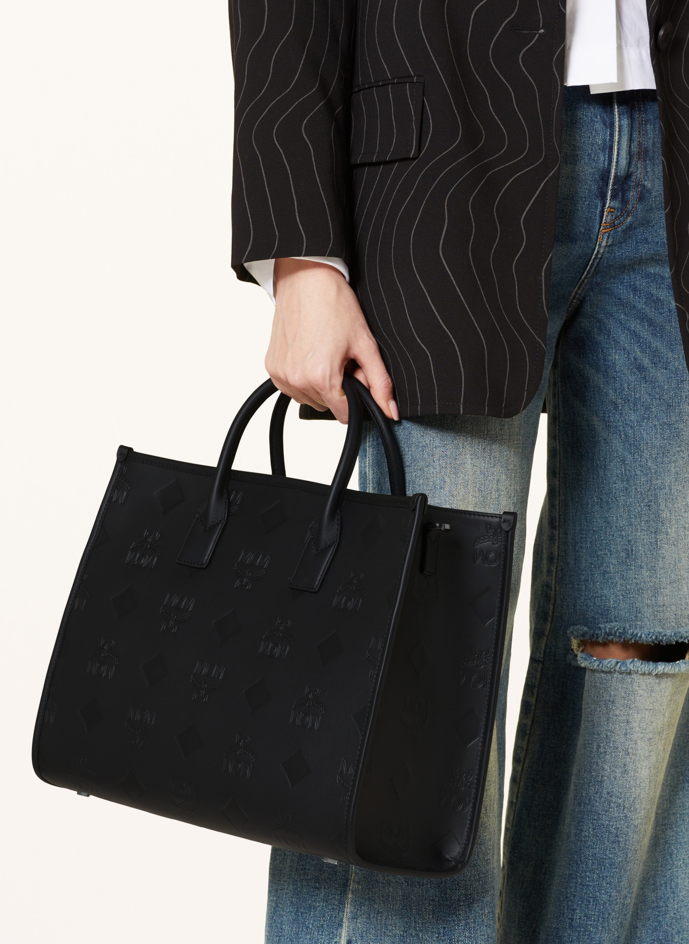 MCM Shopper MÜNCHEN LARGE: SCHWARZ