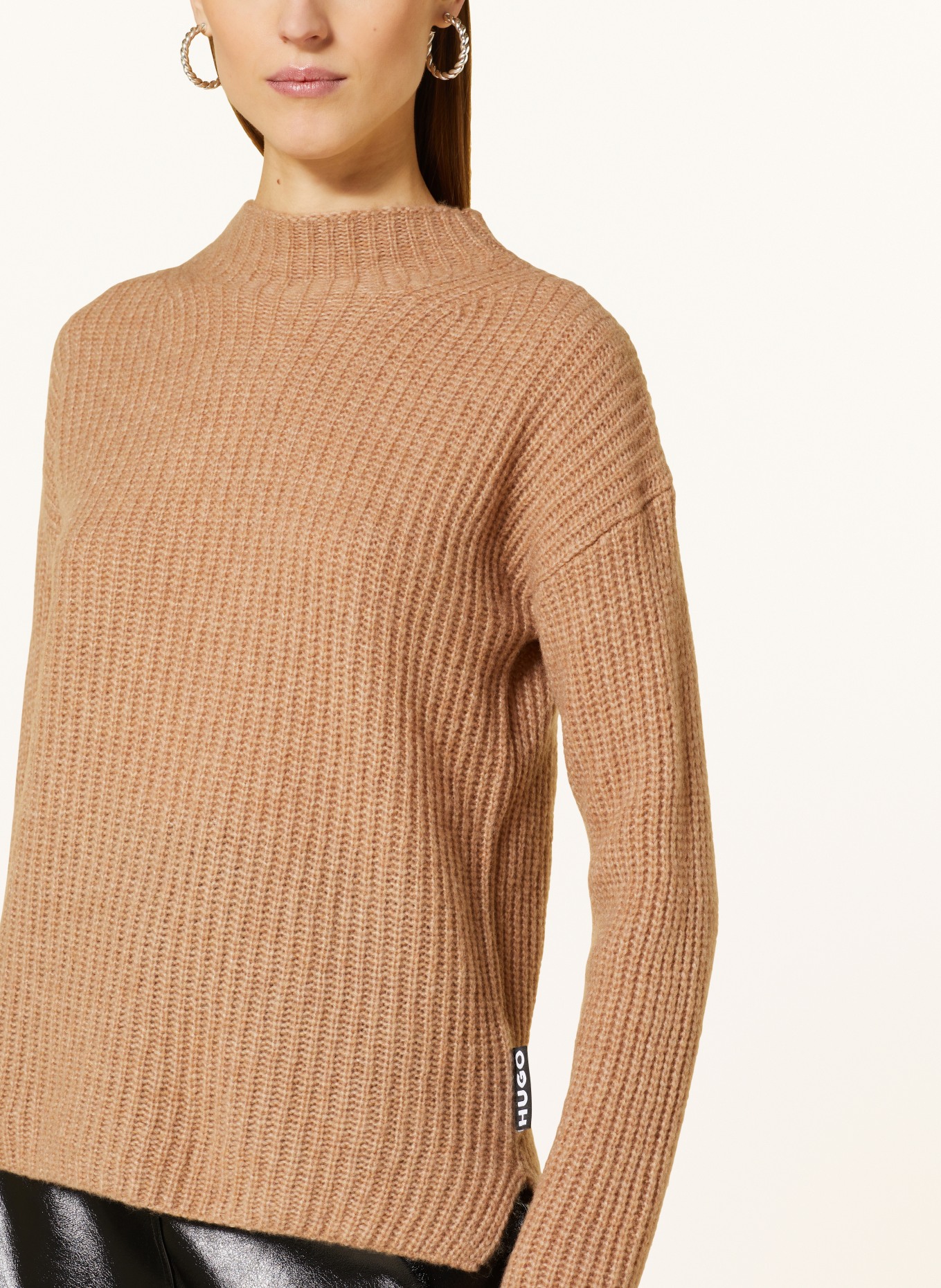 HUGO Sweater SANDRICKYN, Color: CAMEL (Image 4)