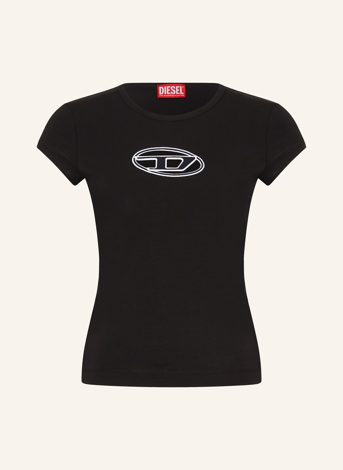DIESEL T-shirt ANGIE, Color: BLACK (Image 1)
