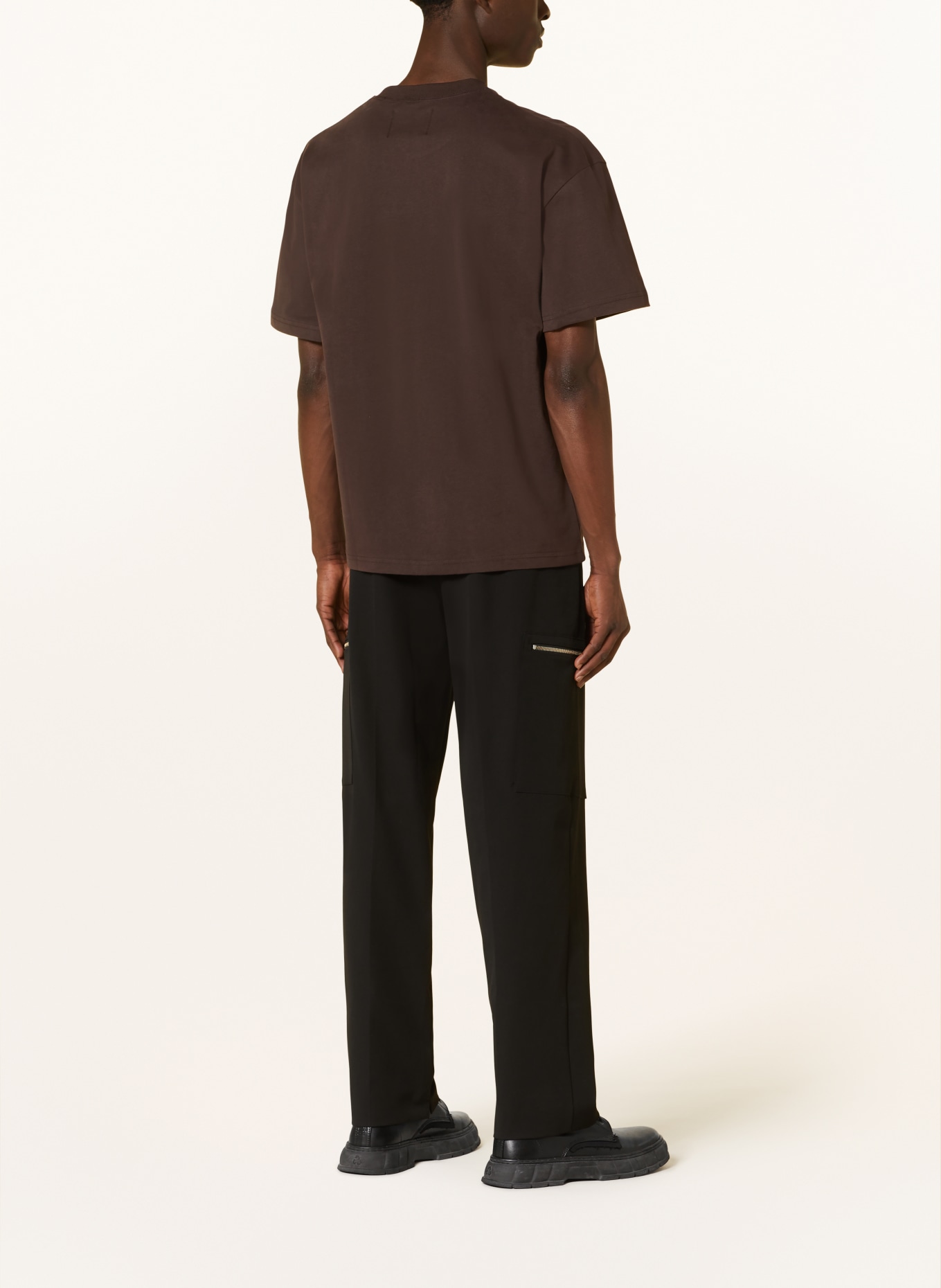 PEQUS T-shirt, Color: DARK BROWN/ BROWN (Image 3)