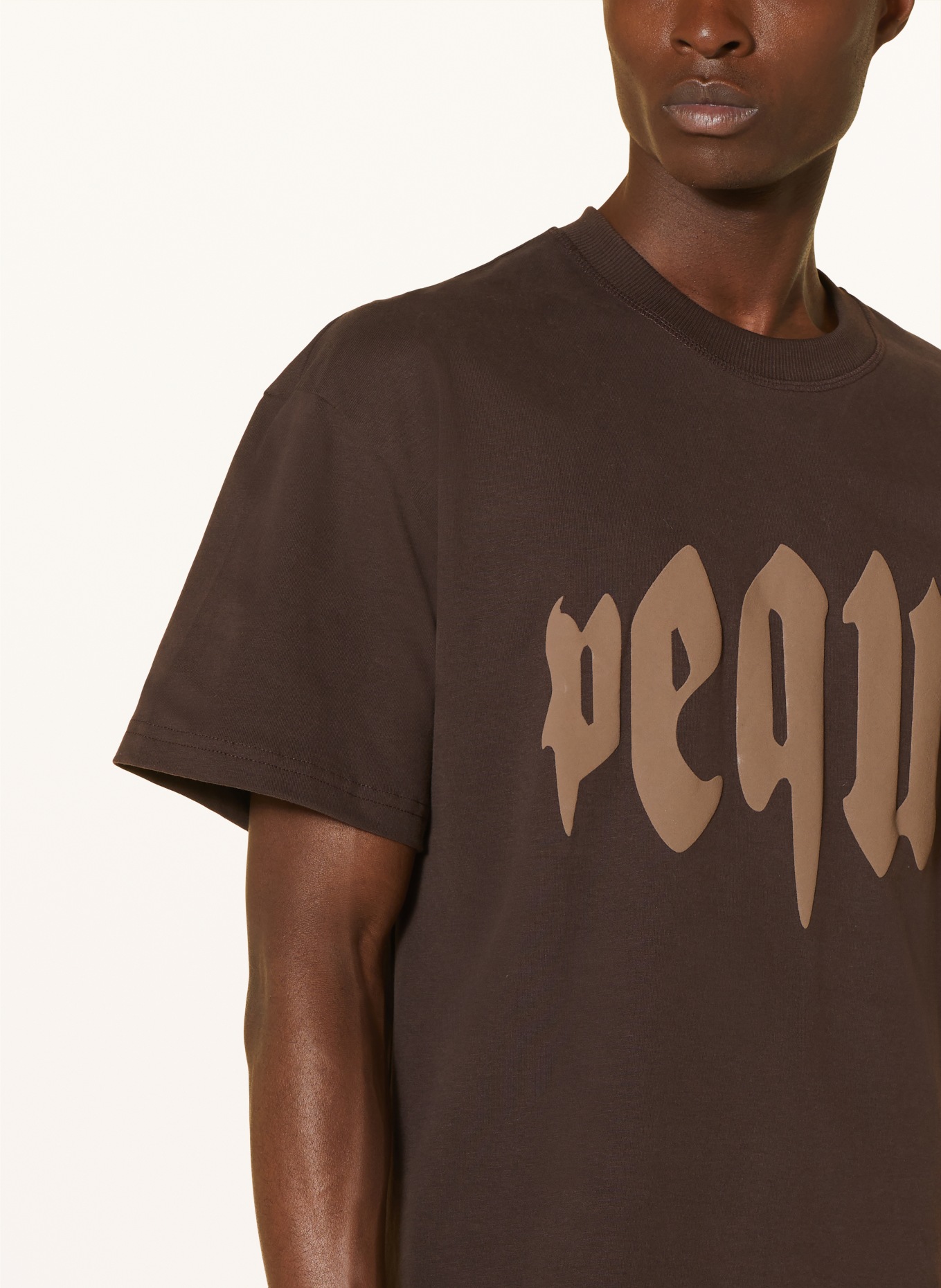 PEQUS T-shirt, Color: DARK BROWN/ BROWN (Image 4)