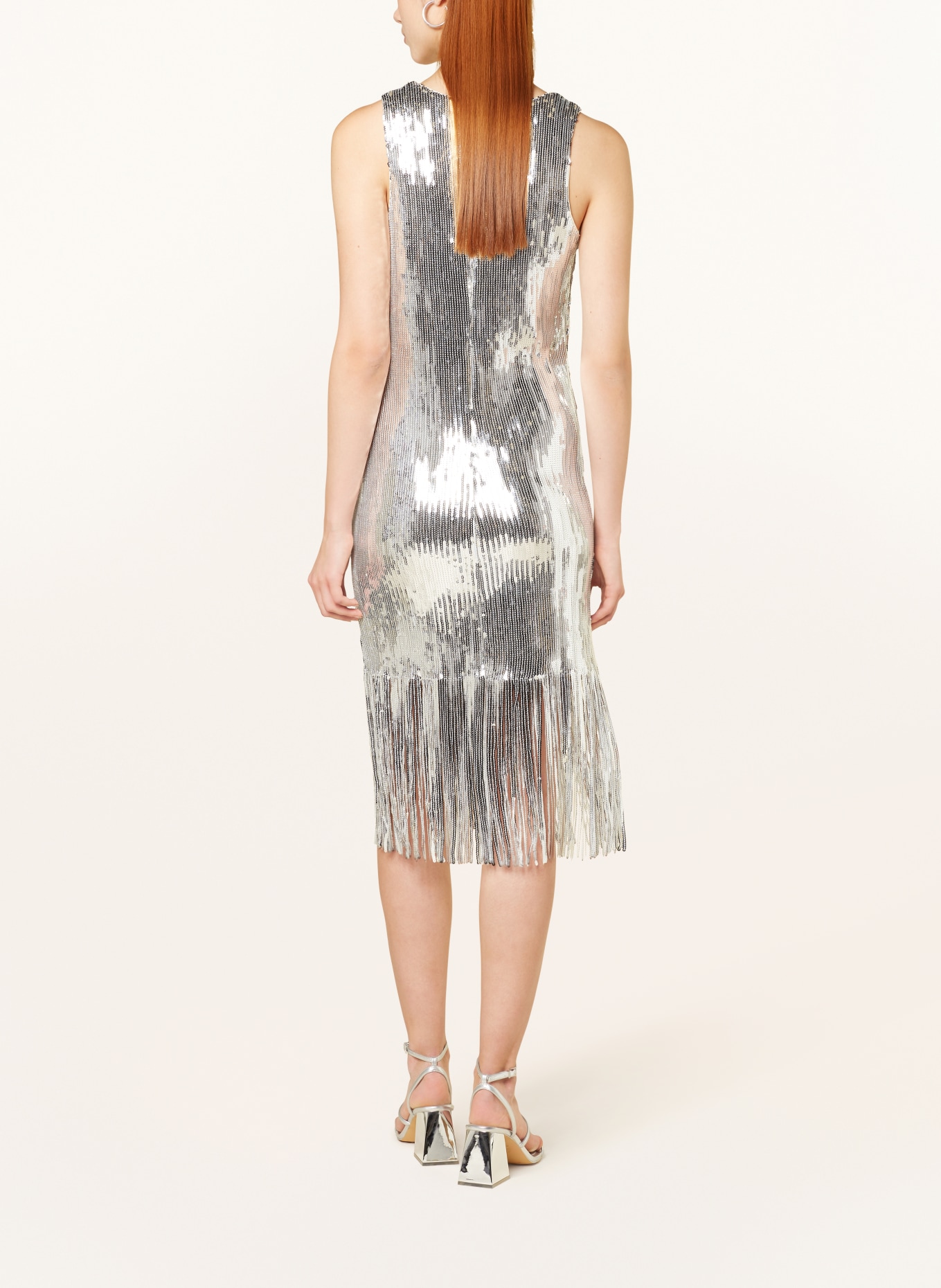 COLOURFUL REBEL Dress MASE with sequins, Color: SILVER (Image 3)