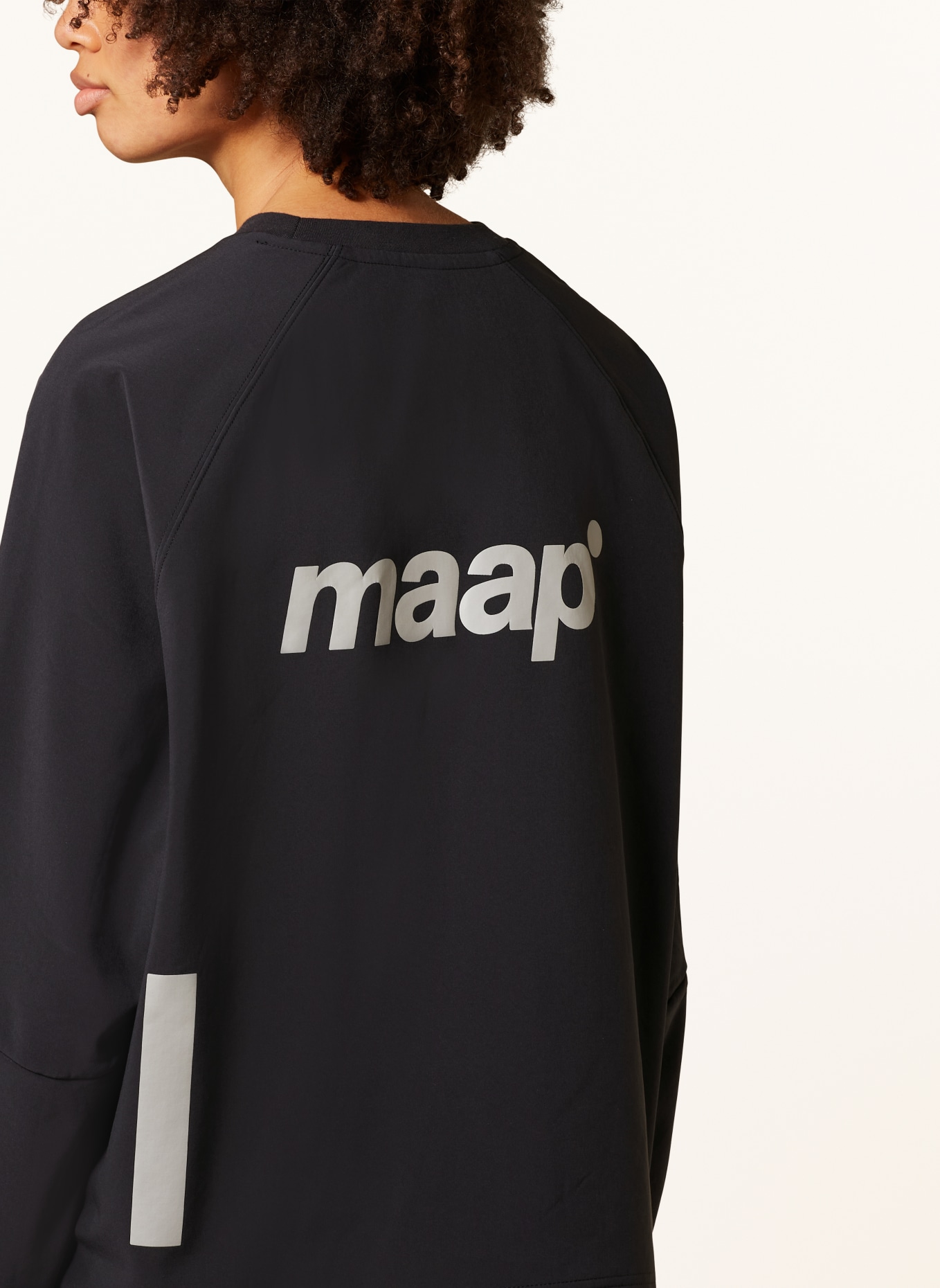 MAAP Sweatshirt TRAINING CREW, Color: BLACK/ SILVER (Image 5)