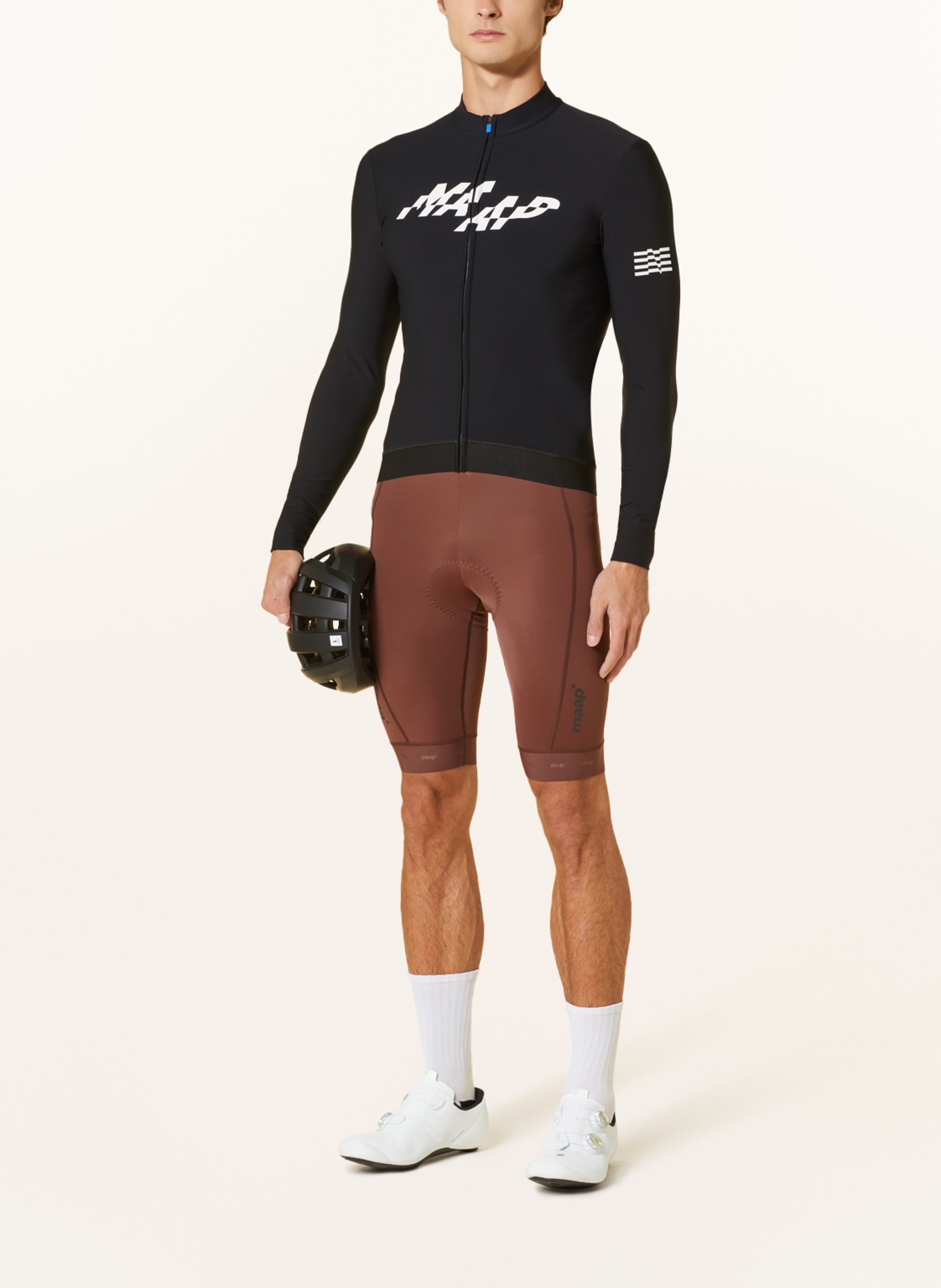 MAAP Thermal cycling jersey FRAGMENT THERMAL, Color: BLACK/ WHITE (Image 2)