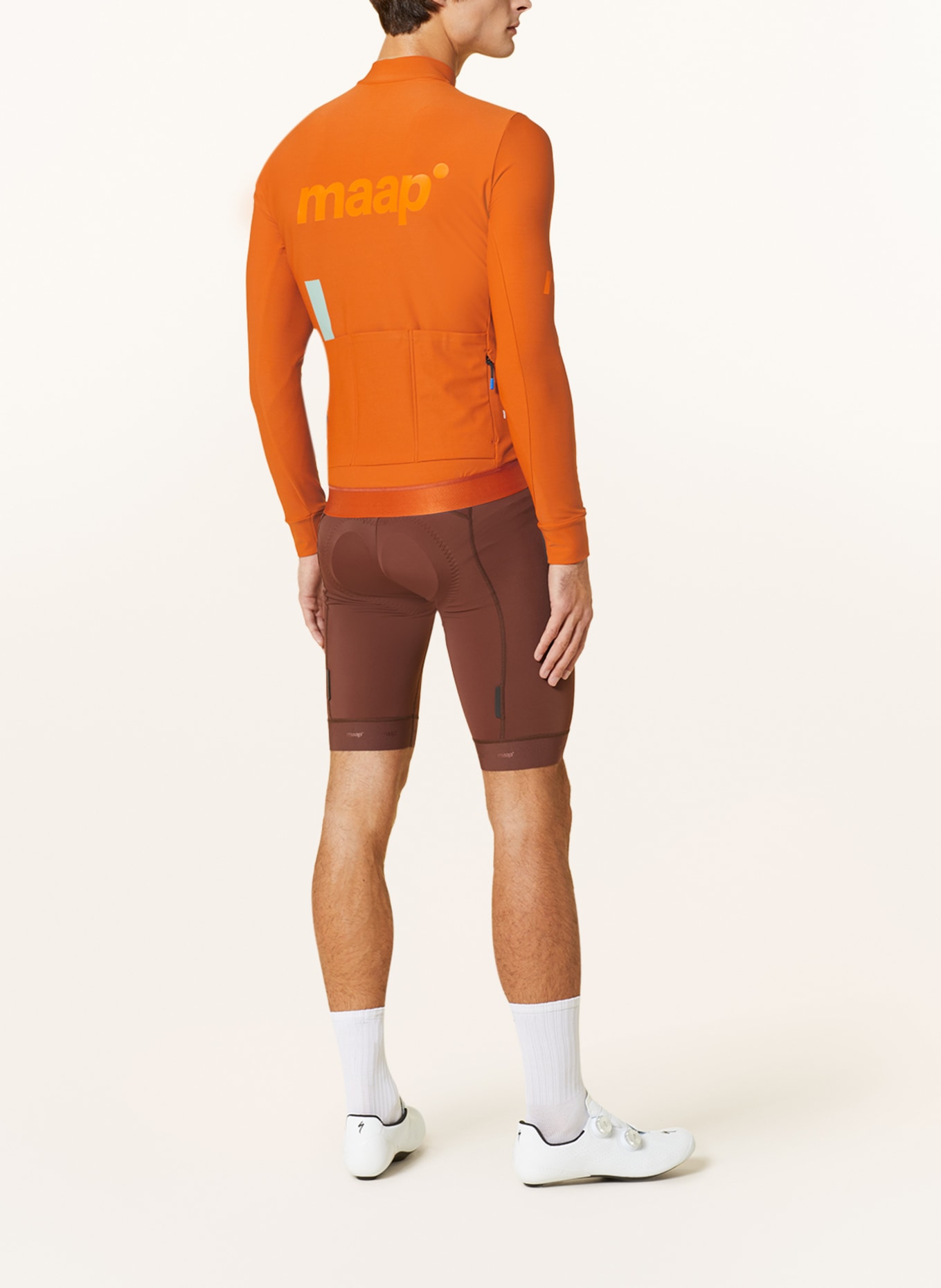 MAAP Thermal cycling jersey THERMAL LS, Color: DARK ORANGE (Image 3)