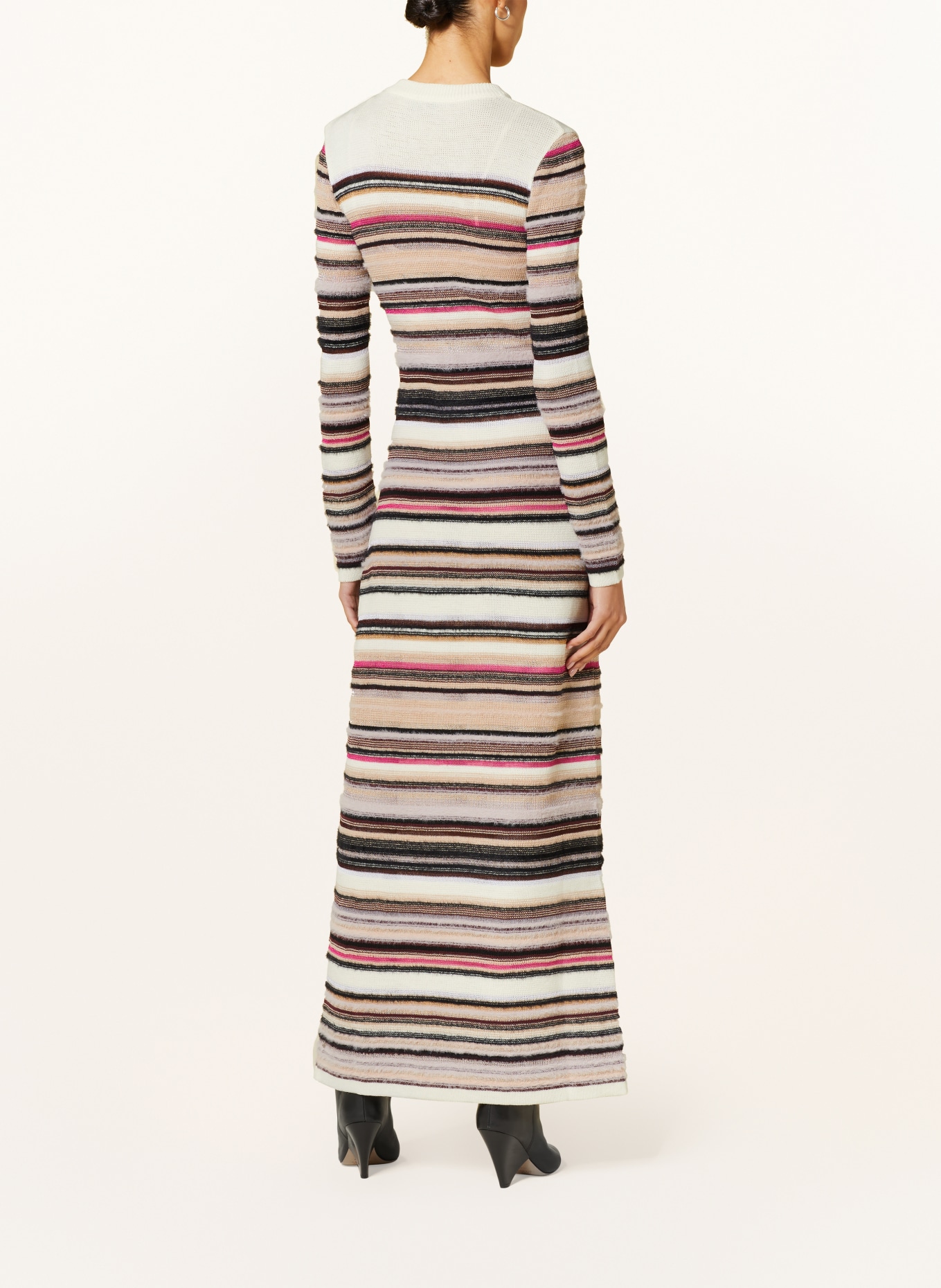MISSONI Knit dress, Color: WHITE/ BLACK/ PINK (Image 3)
