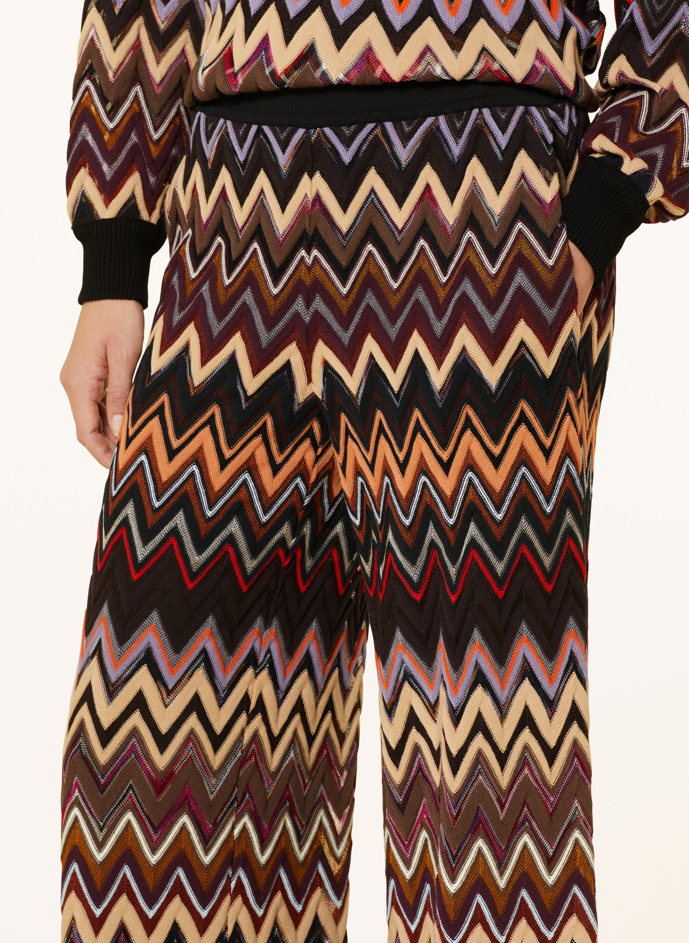 MISSONI Knit trousers, Color: BROWN/ BLACK/ LIGHT BROWN (Image 5)