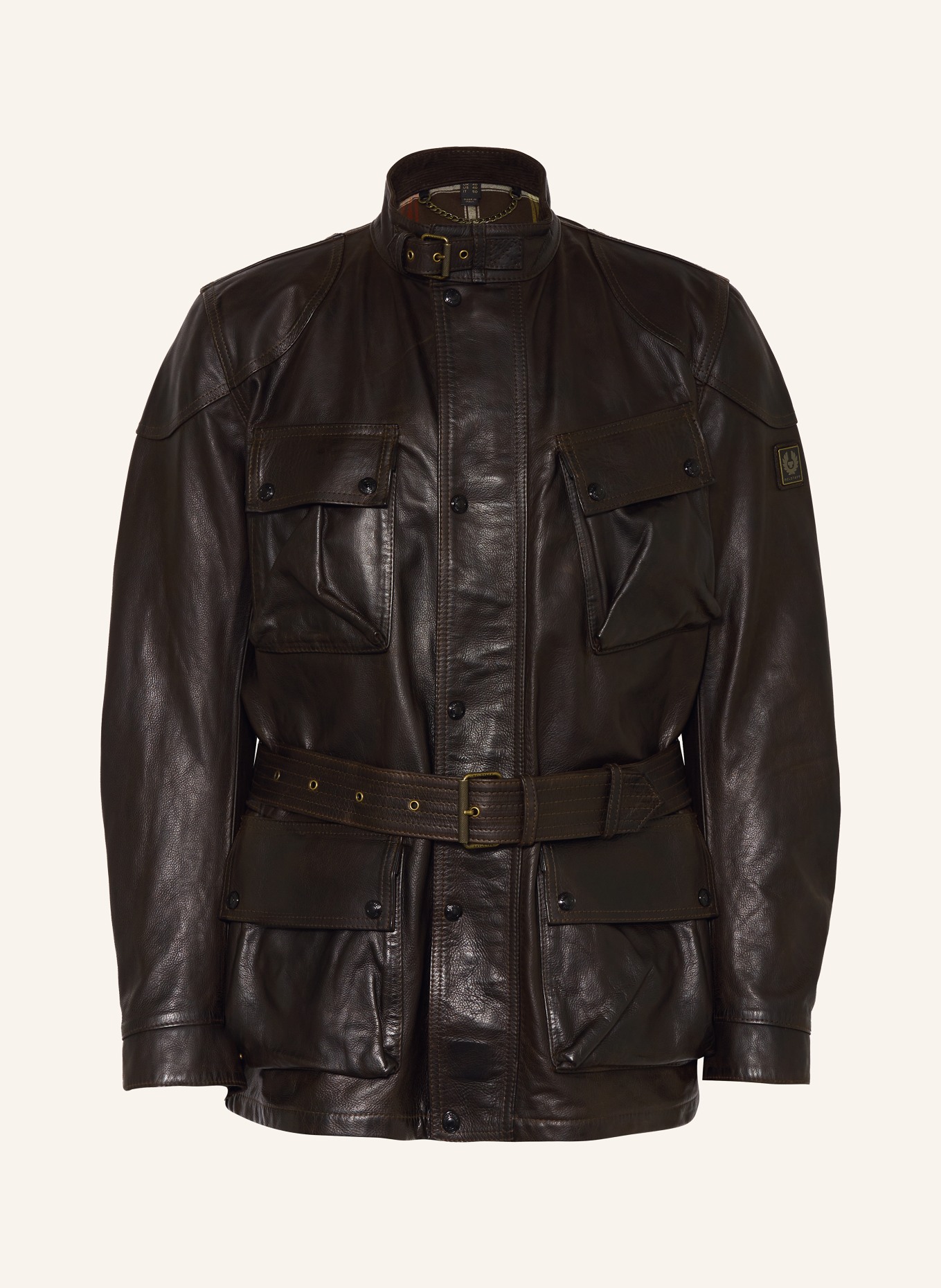 BELSTAFF Leather jacket LEGACY TRIALMASTER PANTHER, Color: DARK BROWN (Image 1)