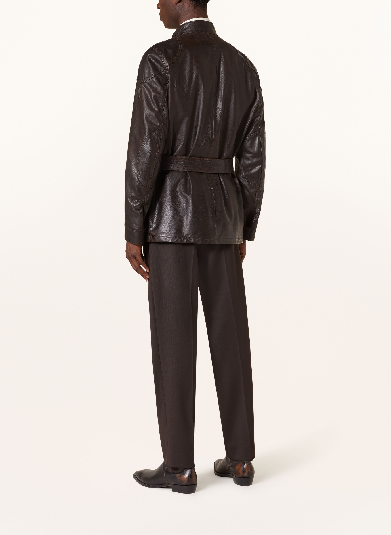 BELSTAFF Leather jacket LEGACY TRIALMASTER PANTHER, Color: DARK BROWN (Image 3)