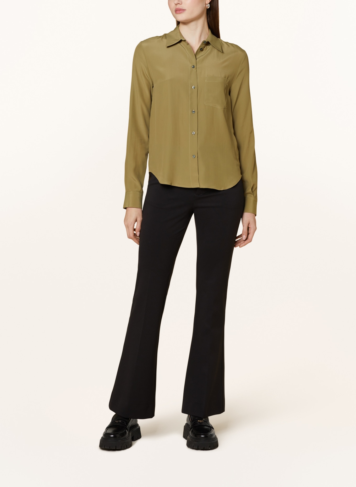 TIGER OF SWEDEN Shirt blouse CELOSA, Color: OLIVE (Image 2)
