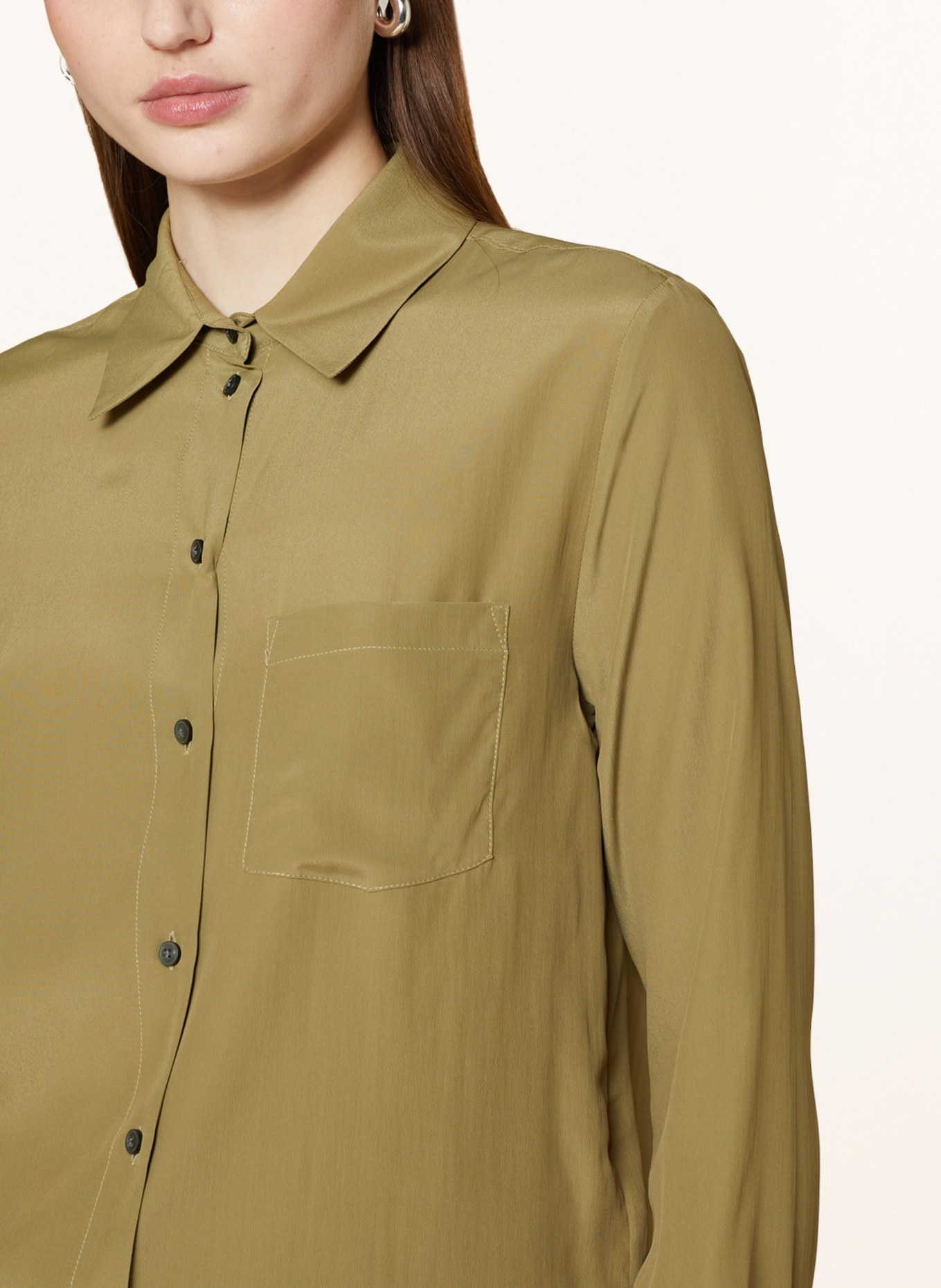TIGER OF SWEDEN Shirt blouse CELOSA, Color: OLIVE (Image 4)