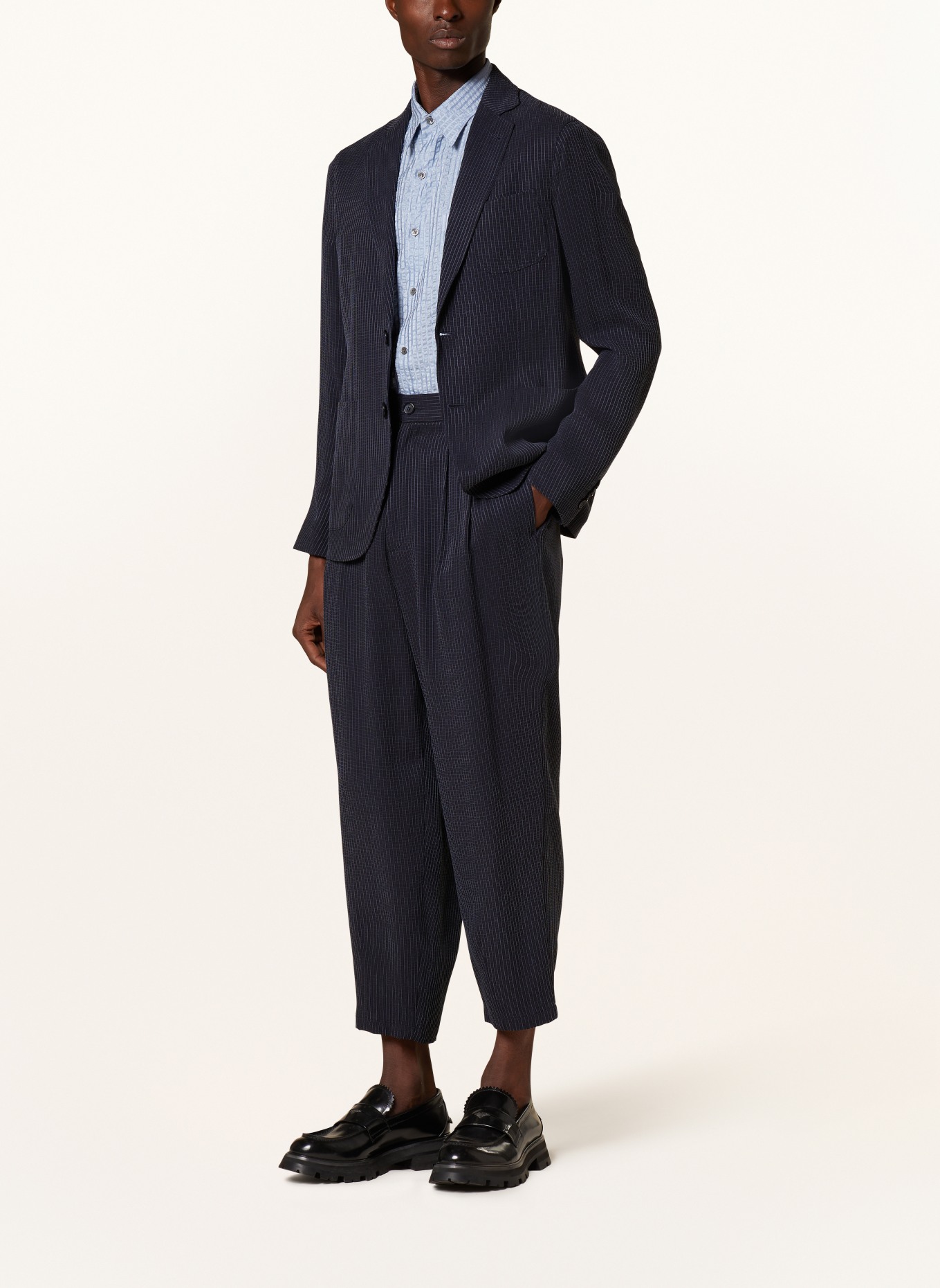 GIORGIO ARMANI Suit trousers slim fit, Color: DARK BLUE (Image 2)