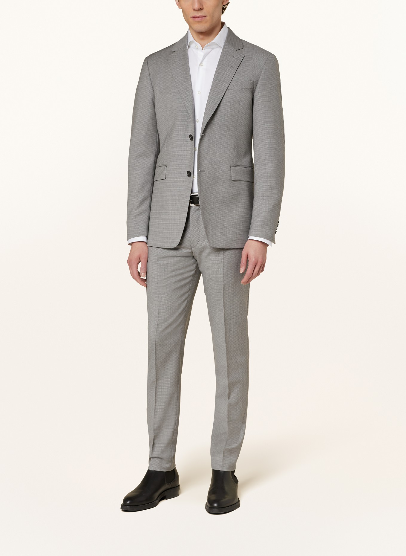 TIGER OF SWEDEN Marynarka garniturowa JUSTIN slim fit, Kolor: M04 Light Grey Melange (Obrazek 2)