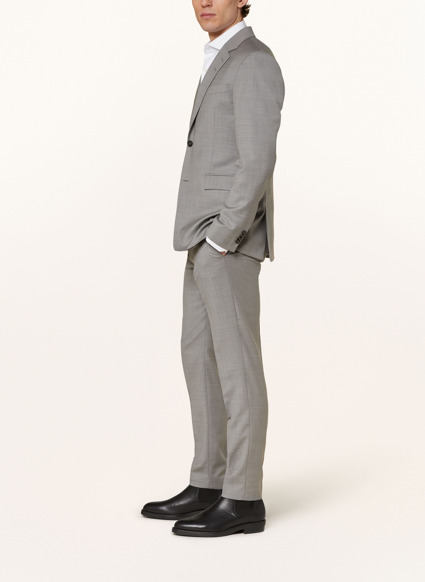 TIGER OF SWEDEN Spodnie garniturowe TENUTA slim fit, Kolor: M04 Light Grey Melange (Obrazek 5)