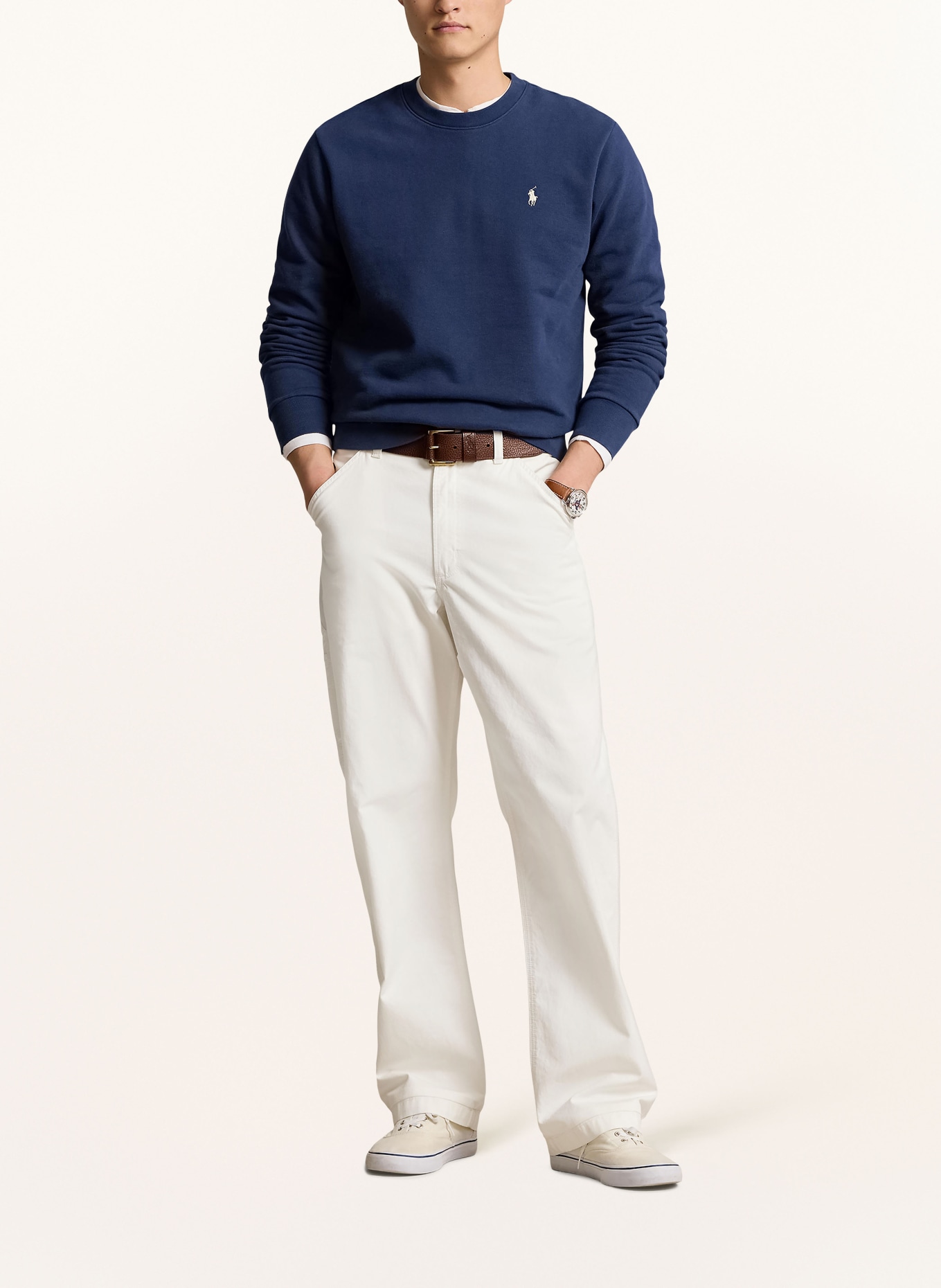 POLO RALPH LAUREN Mikina: TMAVĚ MODRÁ