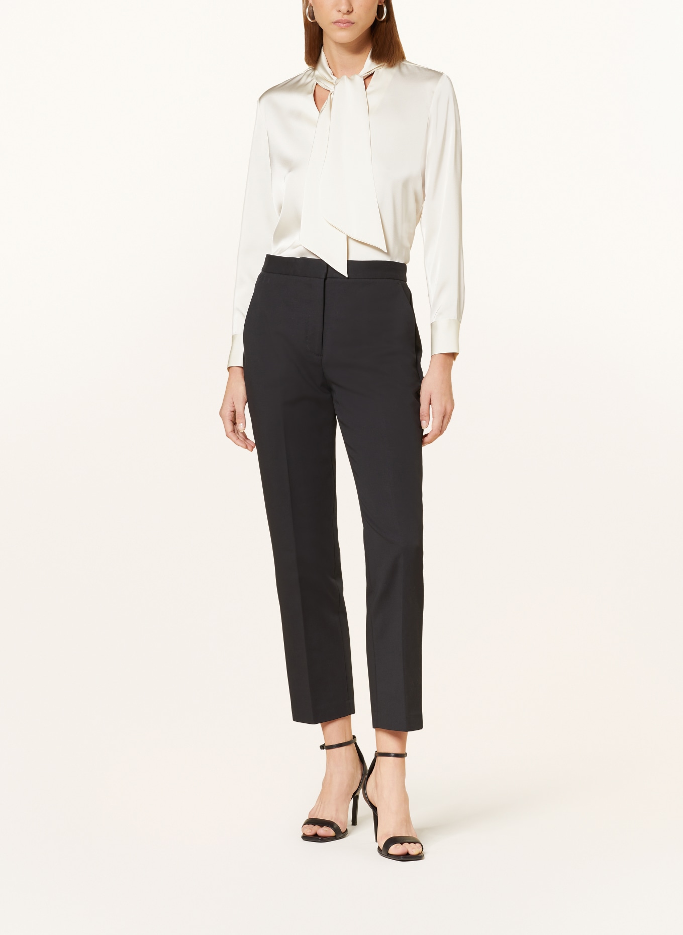 Calvin Klein Satin bow-tie blouse, Color: CREAM (Image 2)