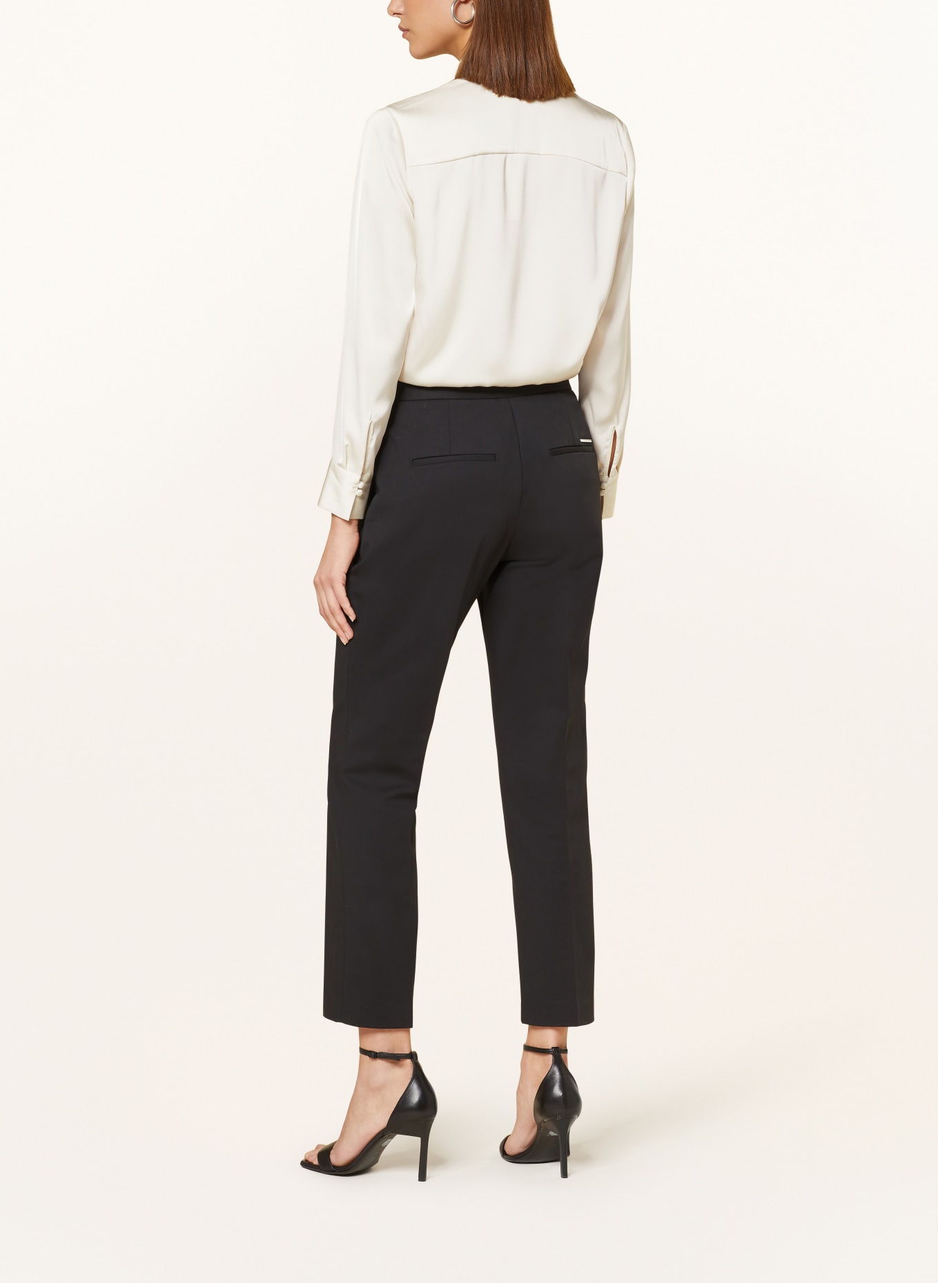 Calvin Klein Satin bow-tie blouse, Color: CREAM (Image 3)