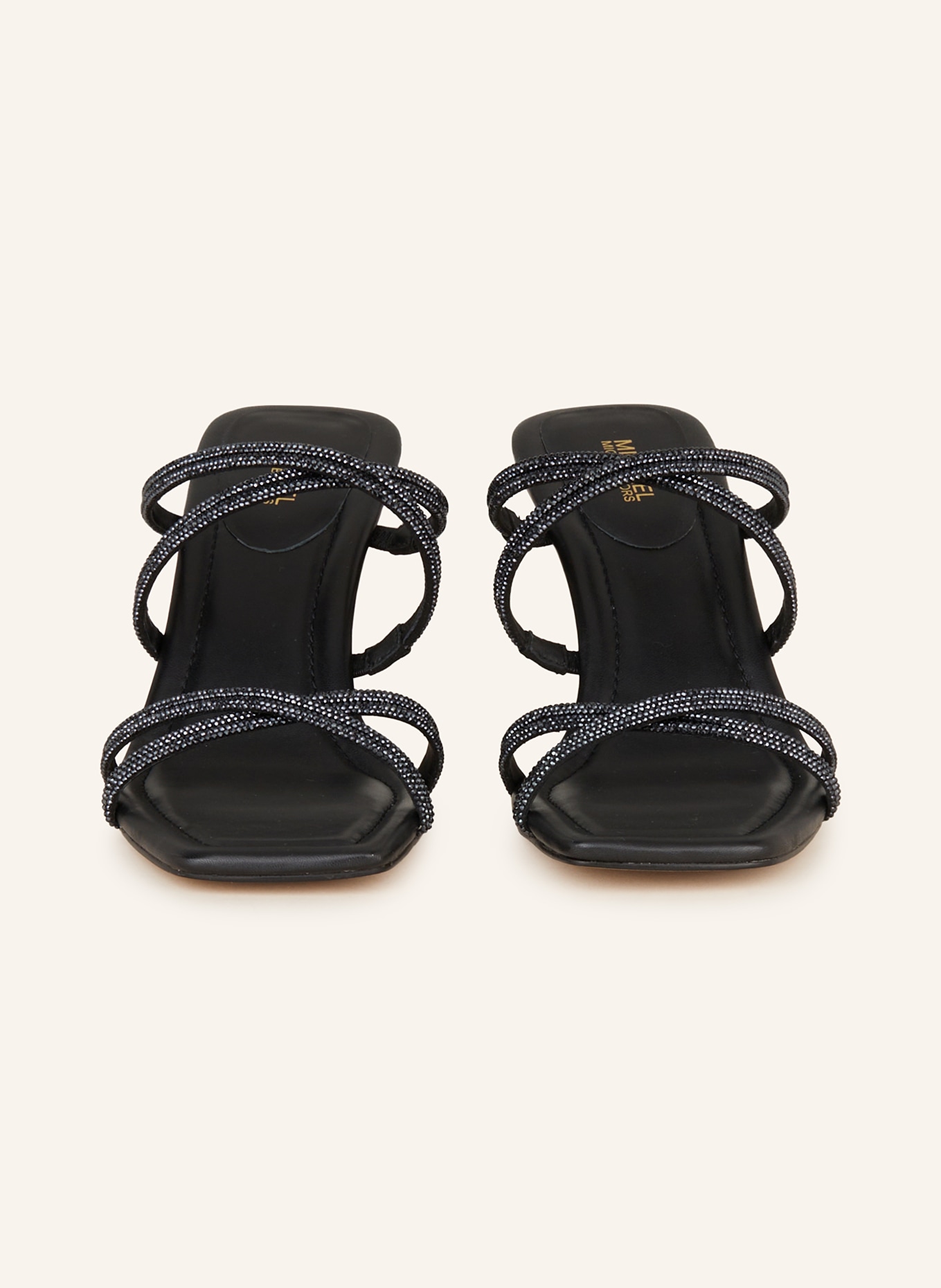 MICHAEL KORS Sandals CORRINE with decorative gems, Color: 001 BLACK (Image 3)