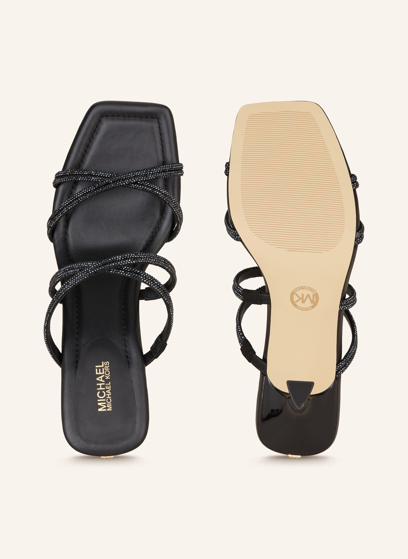 MICHAEL KORS Sandaletten CORRINE mit Schmucksteinen, Farbe: 001 BLACK (Bild 5)