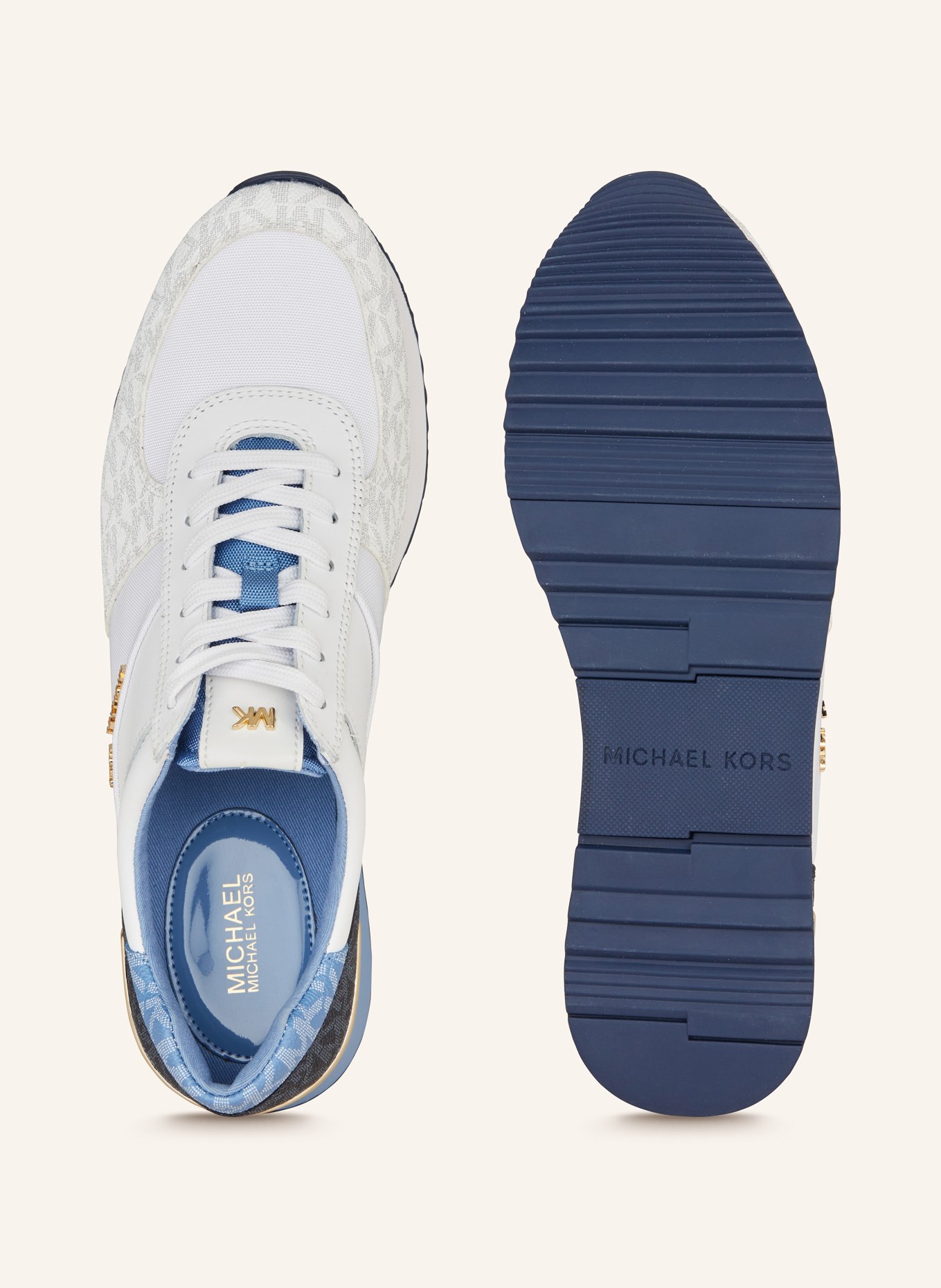 MICHAEL KORS Sneaker ALLIE, Farbe: 455 french blu multi (Bild 5)