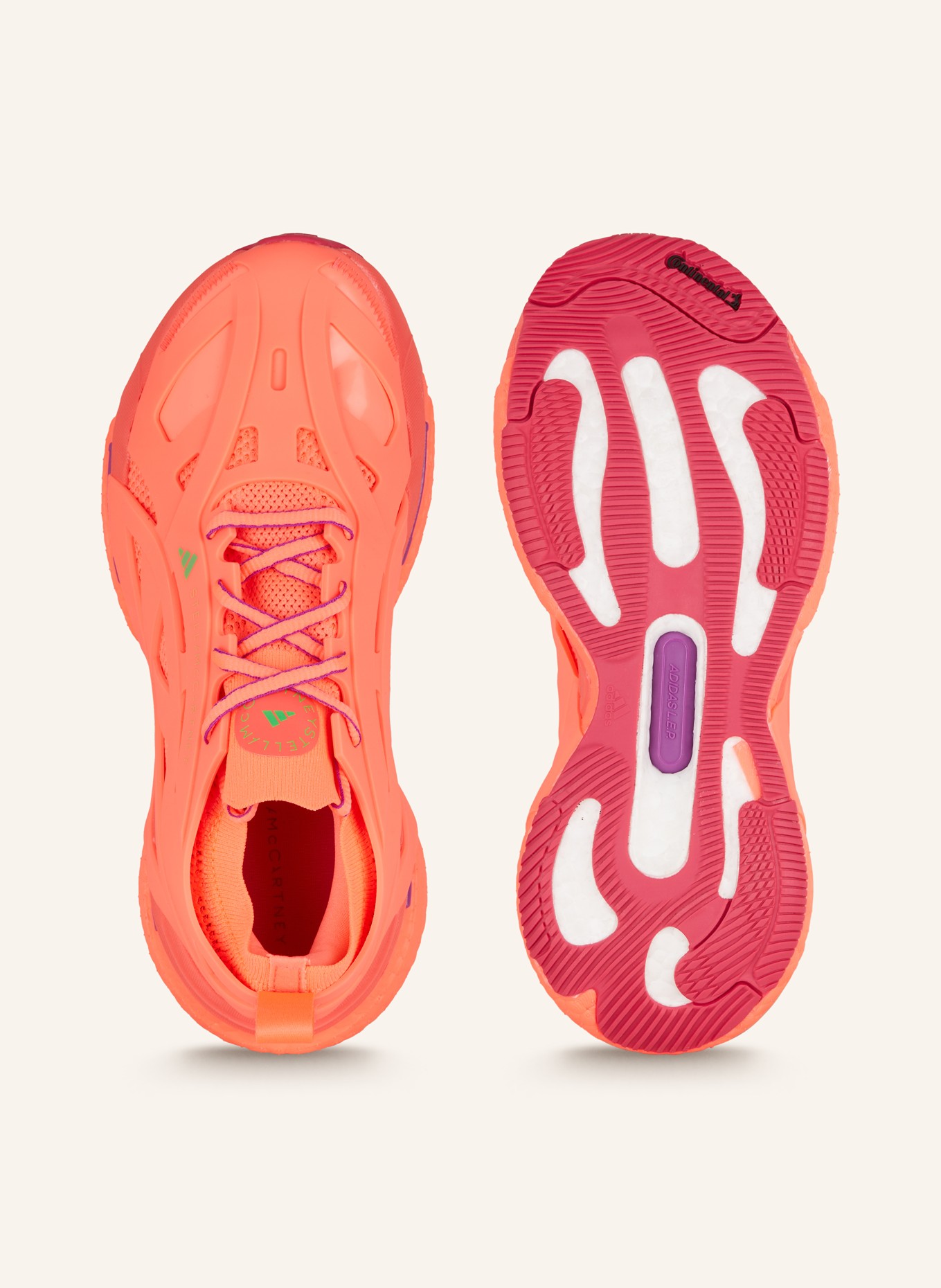 adidas by Stella McCartney Sneakersy SOLARGLIDE, Kolor: JASKRAWY CZERWONY (Obrazek 5)