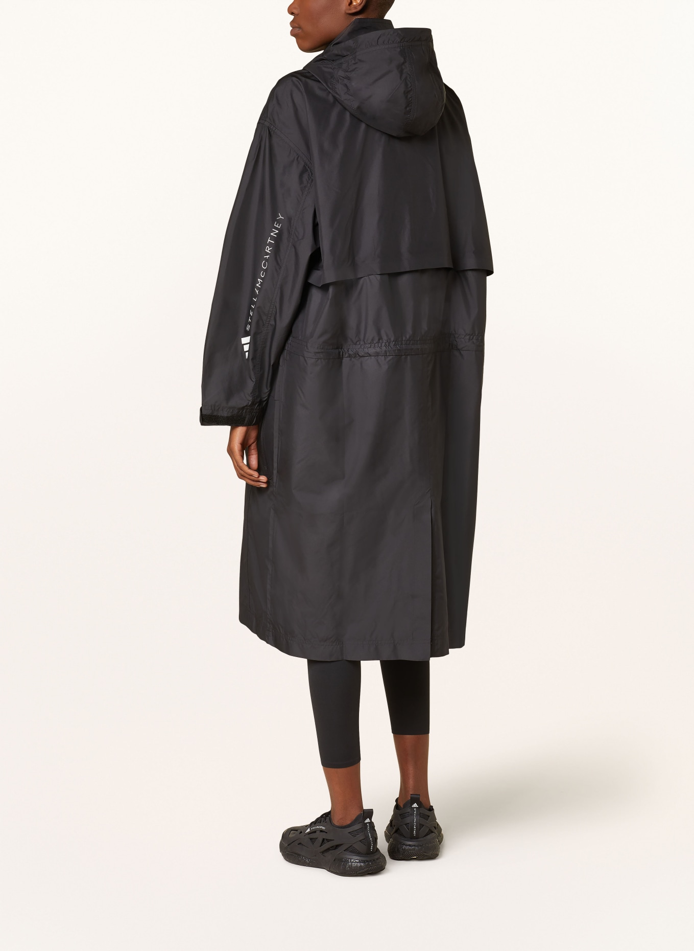 adidas by Stella McCartney Parka with detachable hood, Color: BLACK (Image 3)