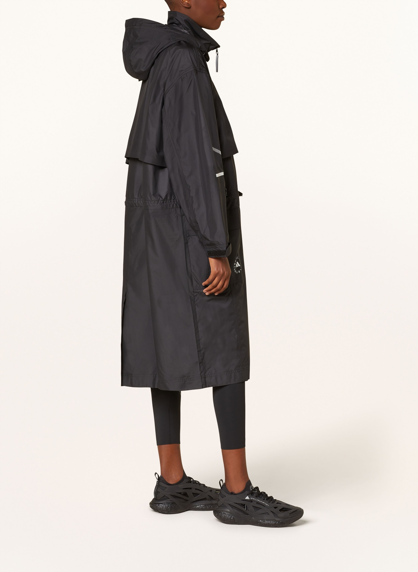 adidas by Stella McCartney Parka with detachable hood, Color: BLACK (Image 4)