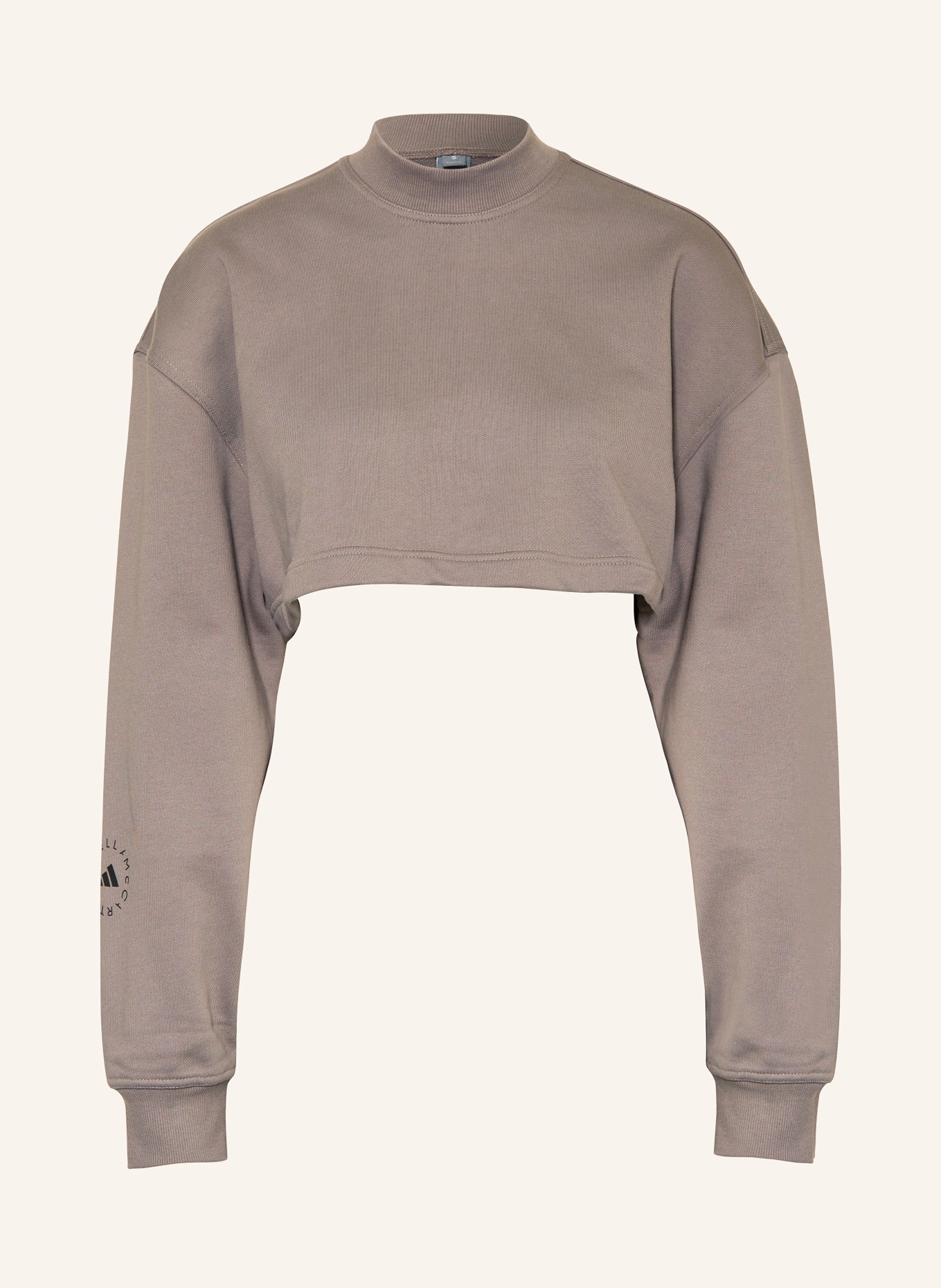 adidas by Stella McCartney Cropped-Sweatshirt, Farbe: BRAUN (Bild 1)