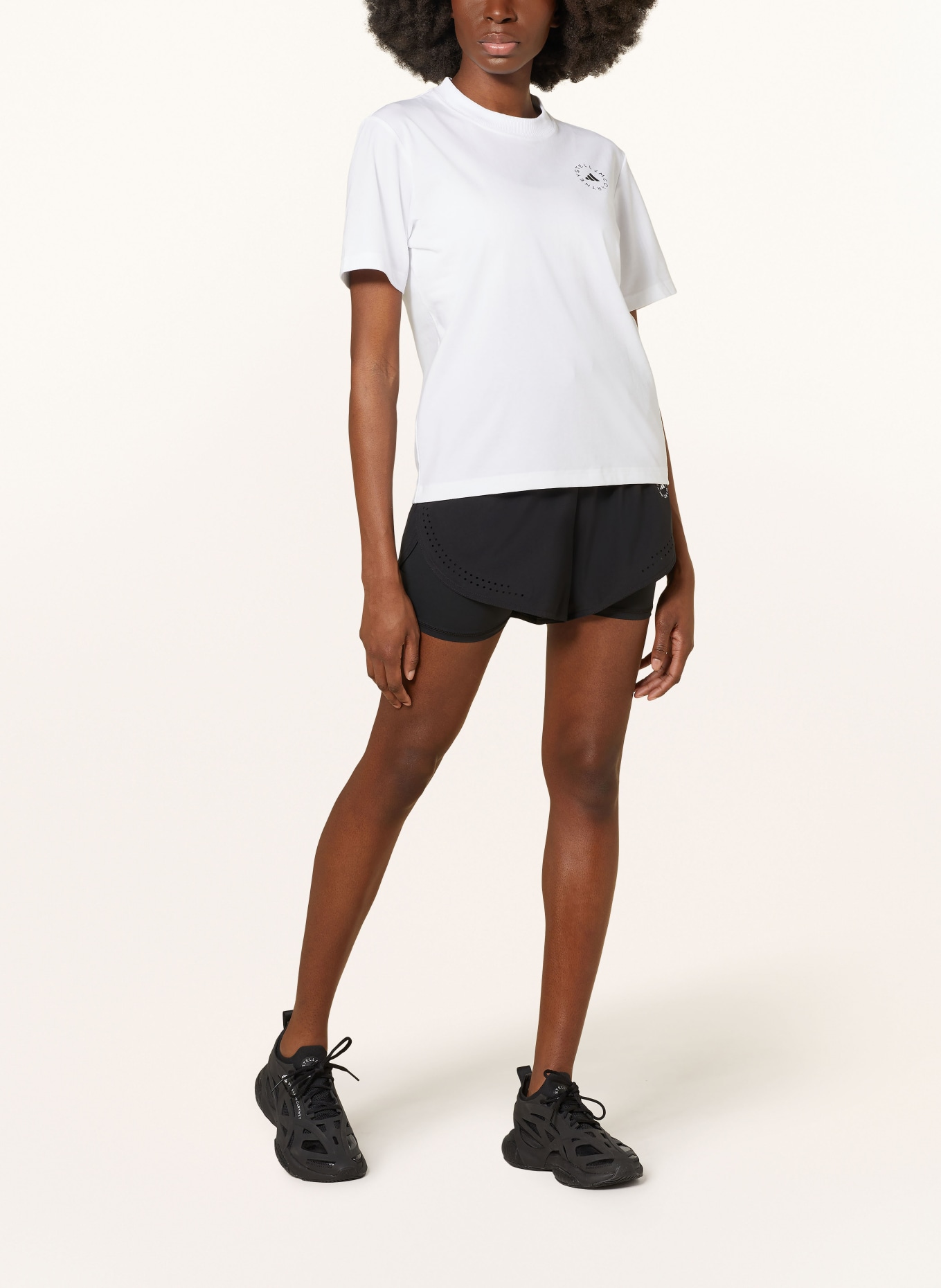 adidas by Stella McCartney 2-in-1 training shorts TRUEPURPOSE, Color: BLACK (Image 2)