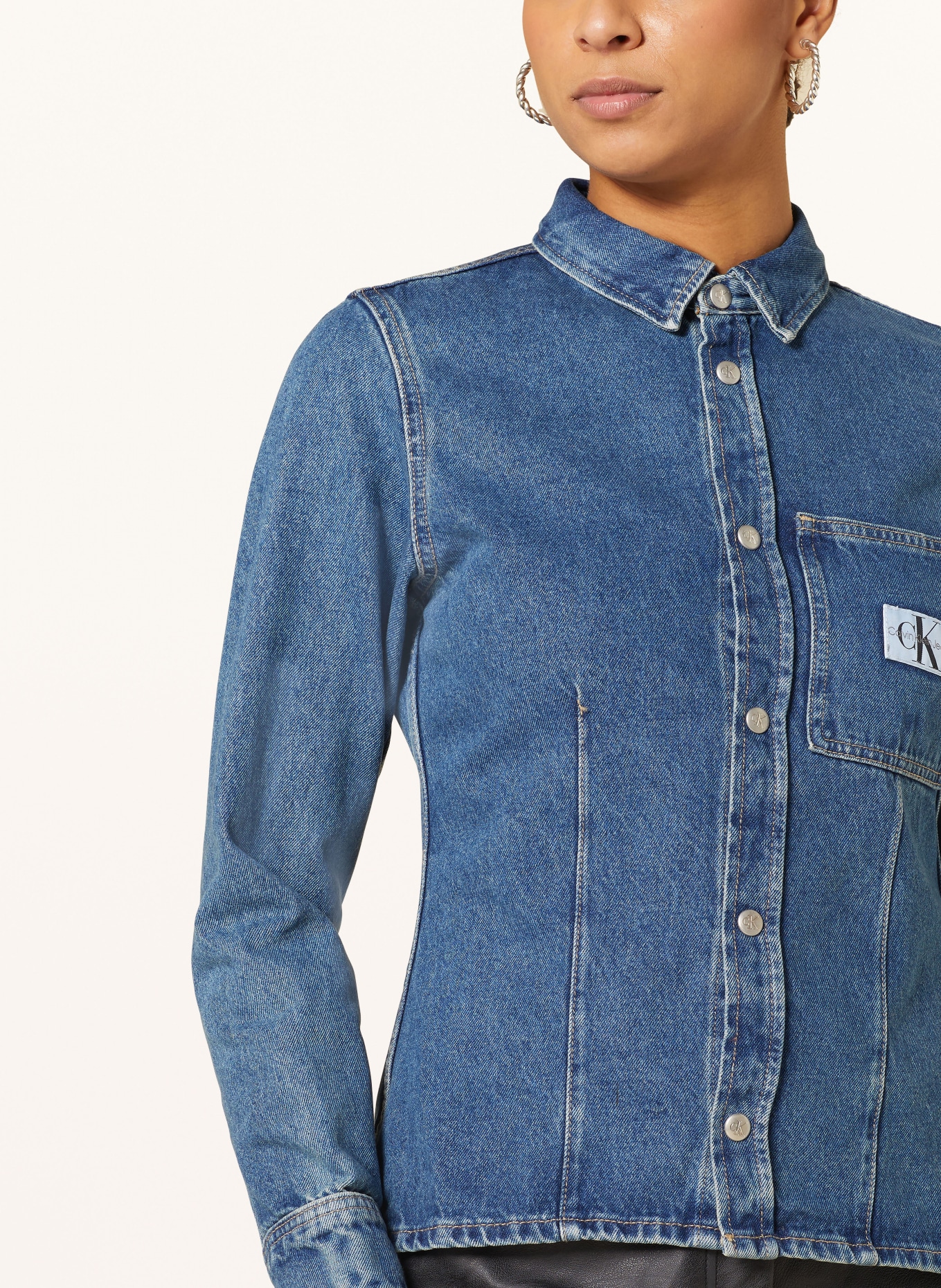Calvin Klein Jeans Džínová košile, Barva: MODRÁ (Obrázek 4)