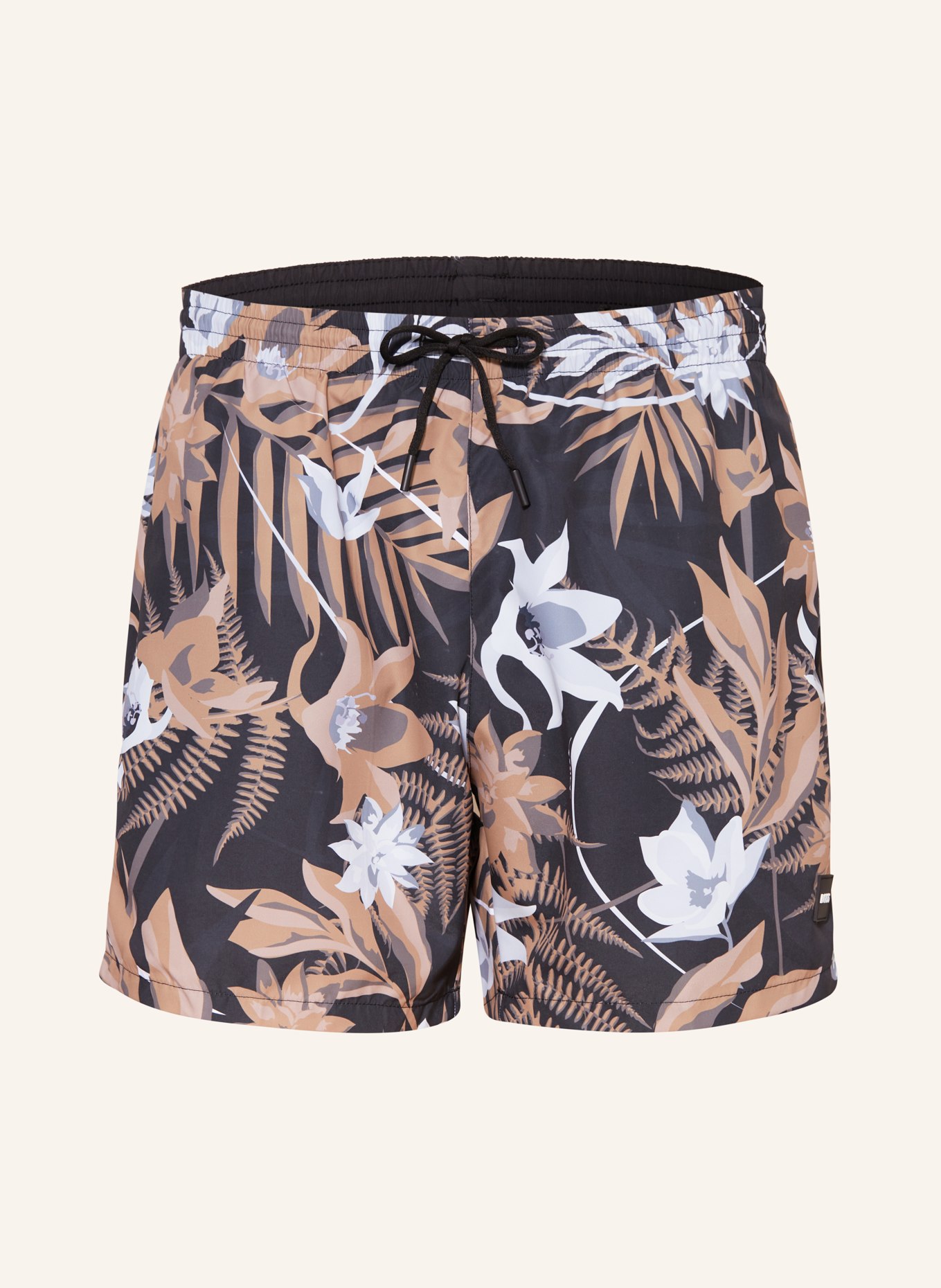 BOSS Swim shorts PIRANHA, Color: BEIGE/ CAMEL/ BLACK (Image 1)