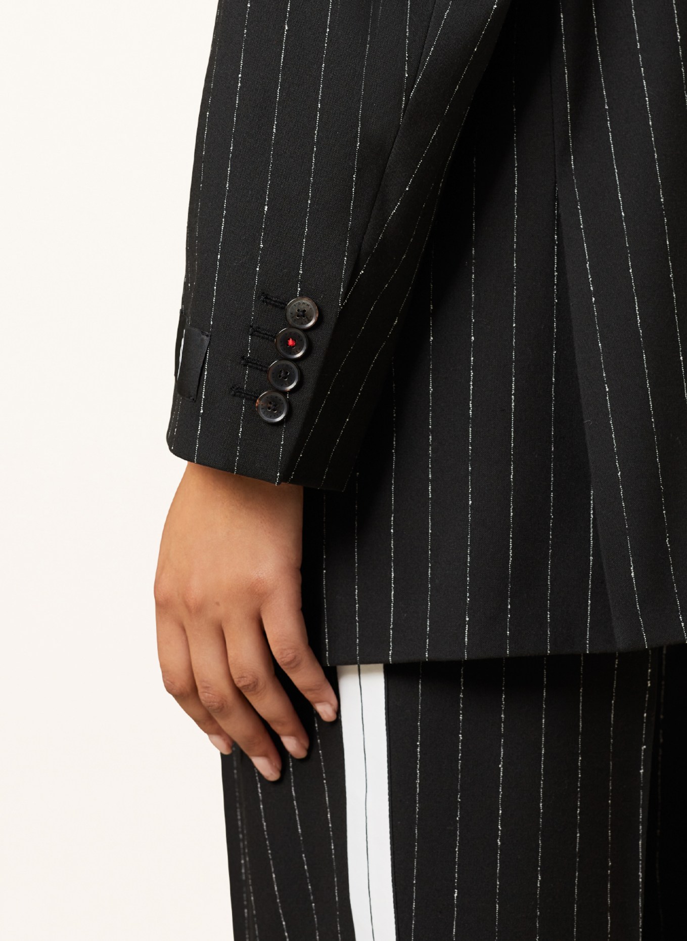 TOMMY HILFIGER Oversized blazer, Color: BLACK/ WHITE (Image 5)