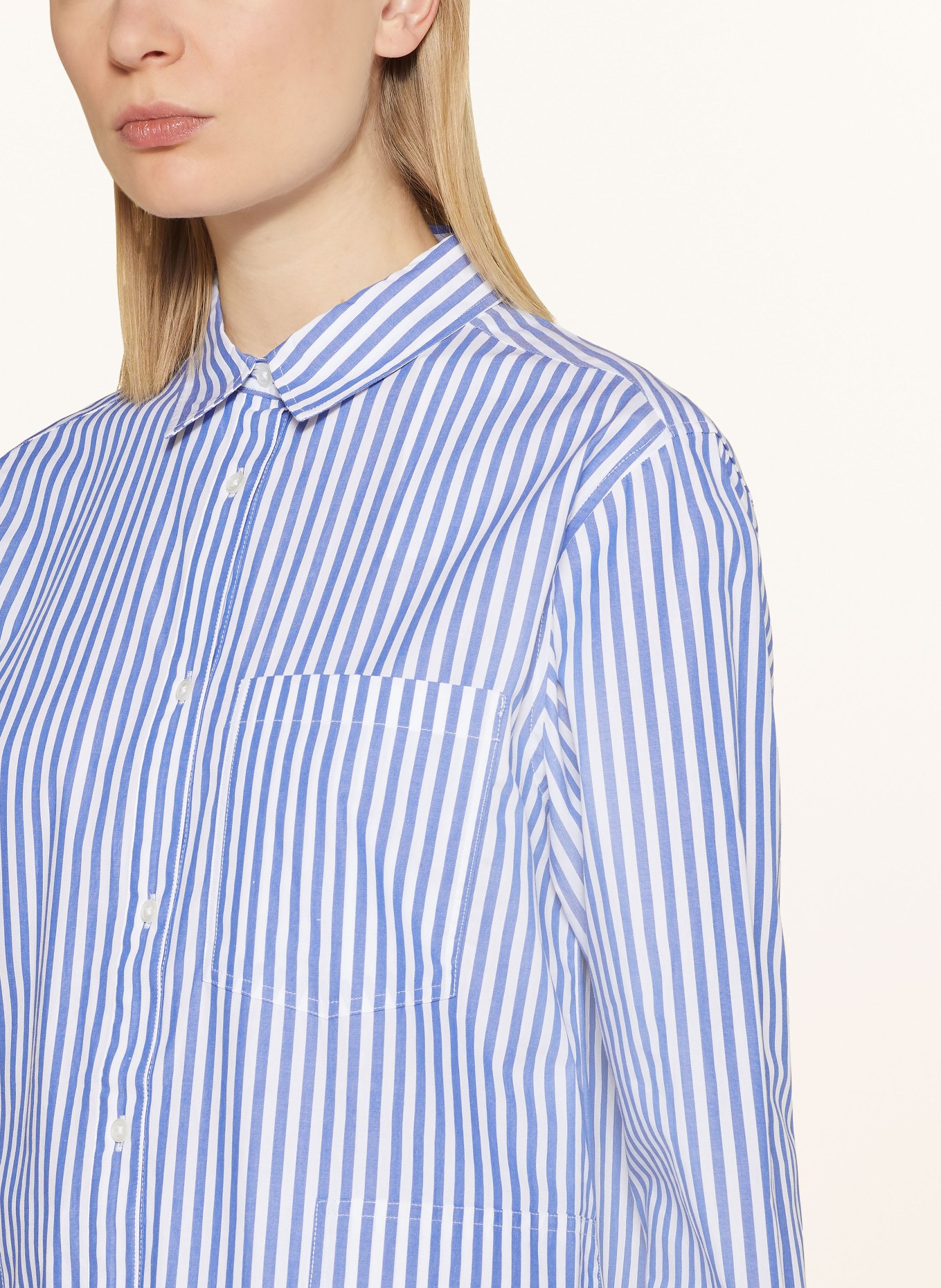 FYNCH-HATTON Shirt blouse, Color: BLUE/ WHITE (Image 4)