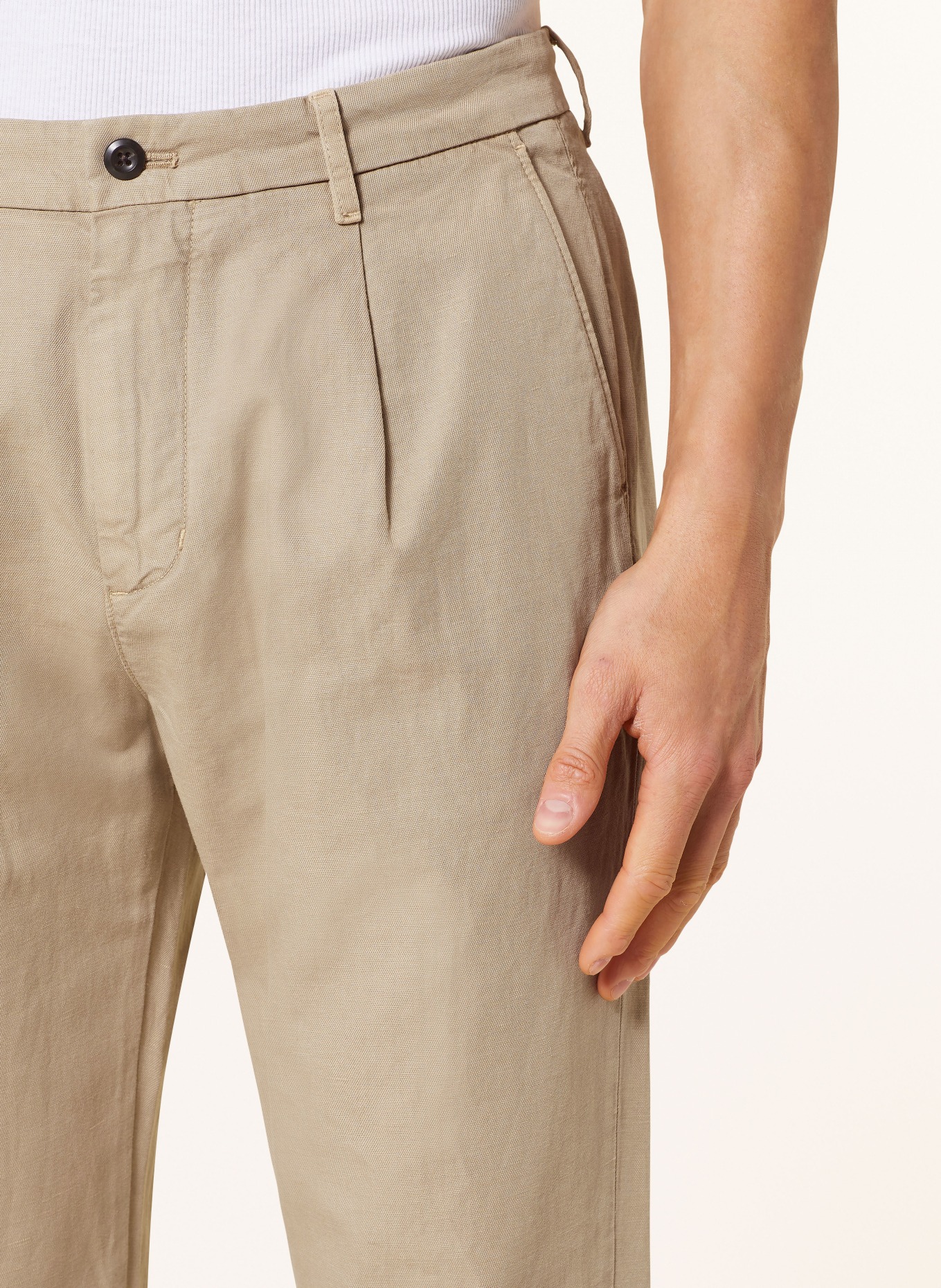 TOMMY HILFIGER Chino kalhoty Relaxed Tapered Fit, Barva: SVĚTLE HNĚDÁ (Obrázek 5)