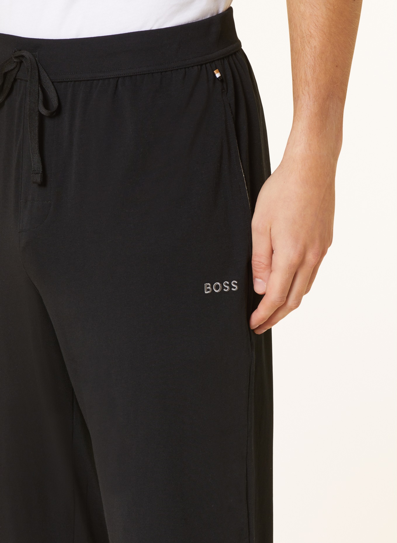 BOSS Pajama pants MIX & MATCH, Color: BLACK (Image 5)