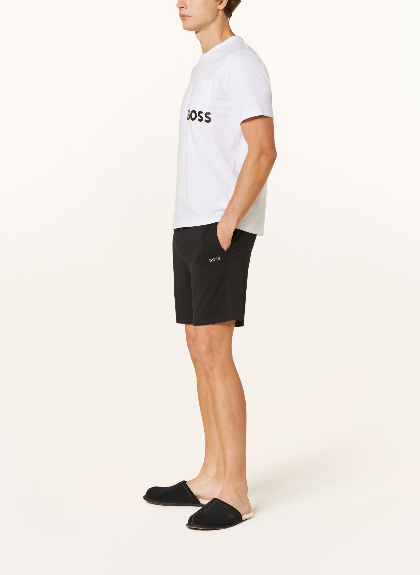 BOSS Pajama shorts MIX & MATCH, Color: BLACK (Image 4)