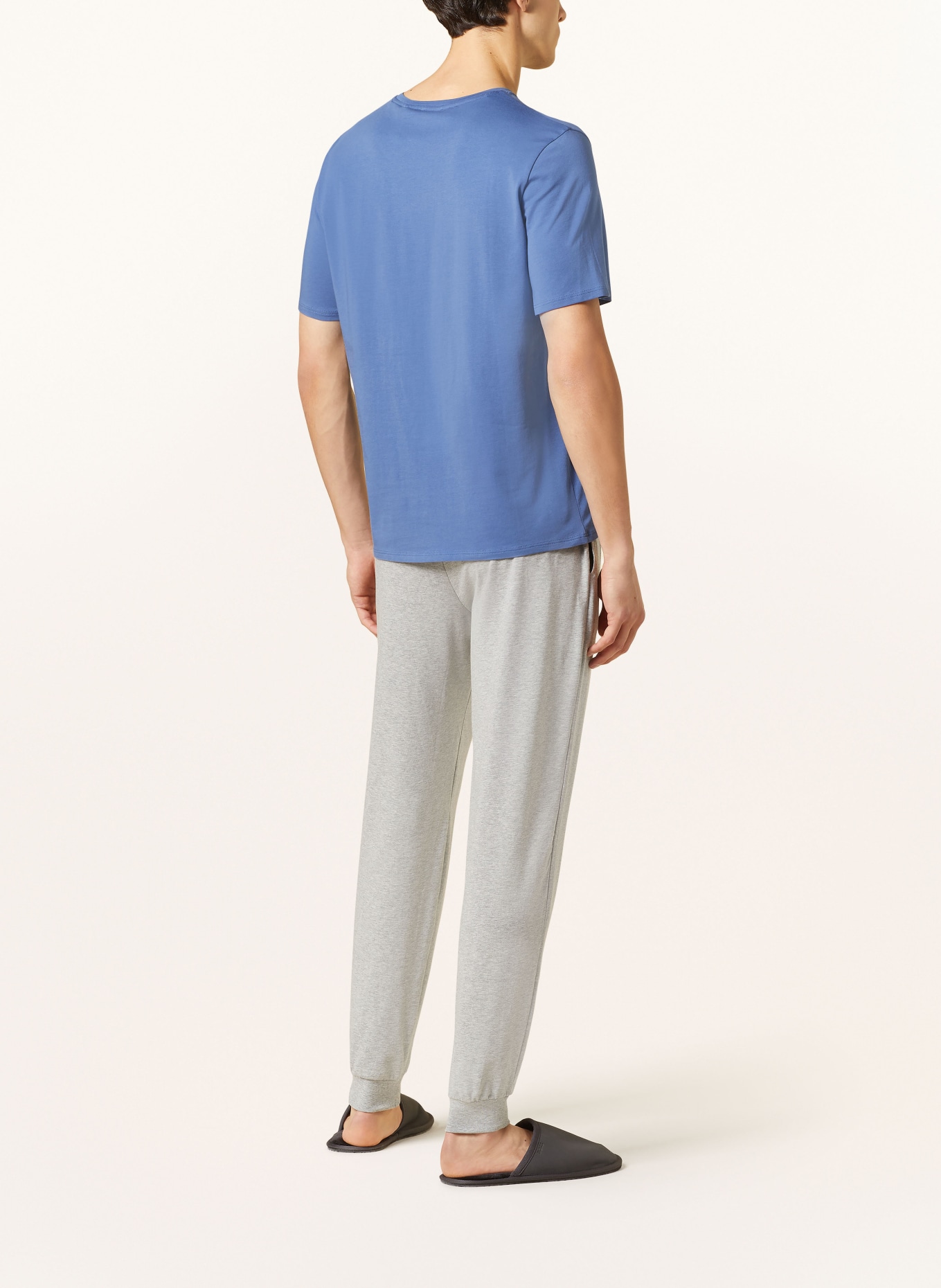BOSS Pajama shirt UNIQUE, Color: BLUE GRAY (Image 3)