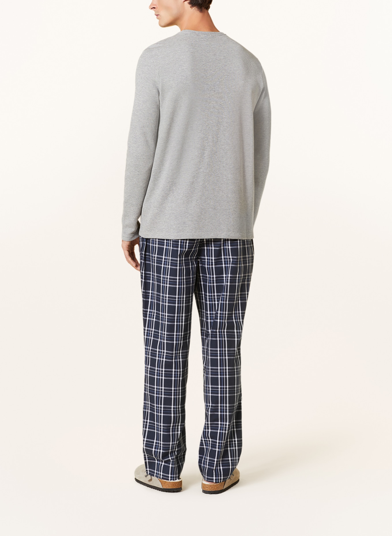 BOSS Spodnie od piżamy URBAN PANTS, Kolor: GRANATOWY/ BIAŁY (Obrazek 3)