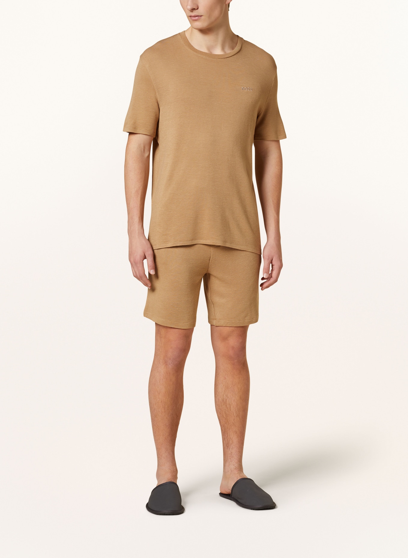 BOSS Pajama shirt, Color: BEIGE (Image 2)