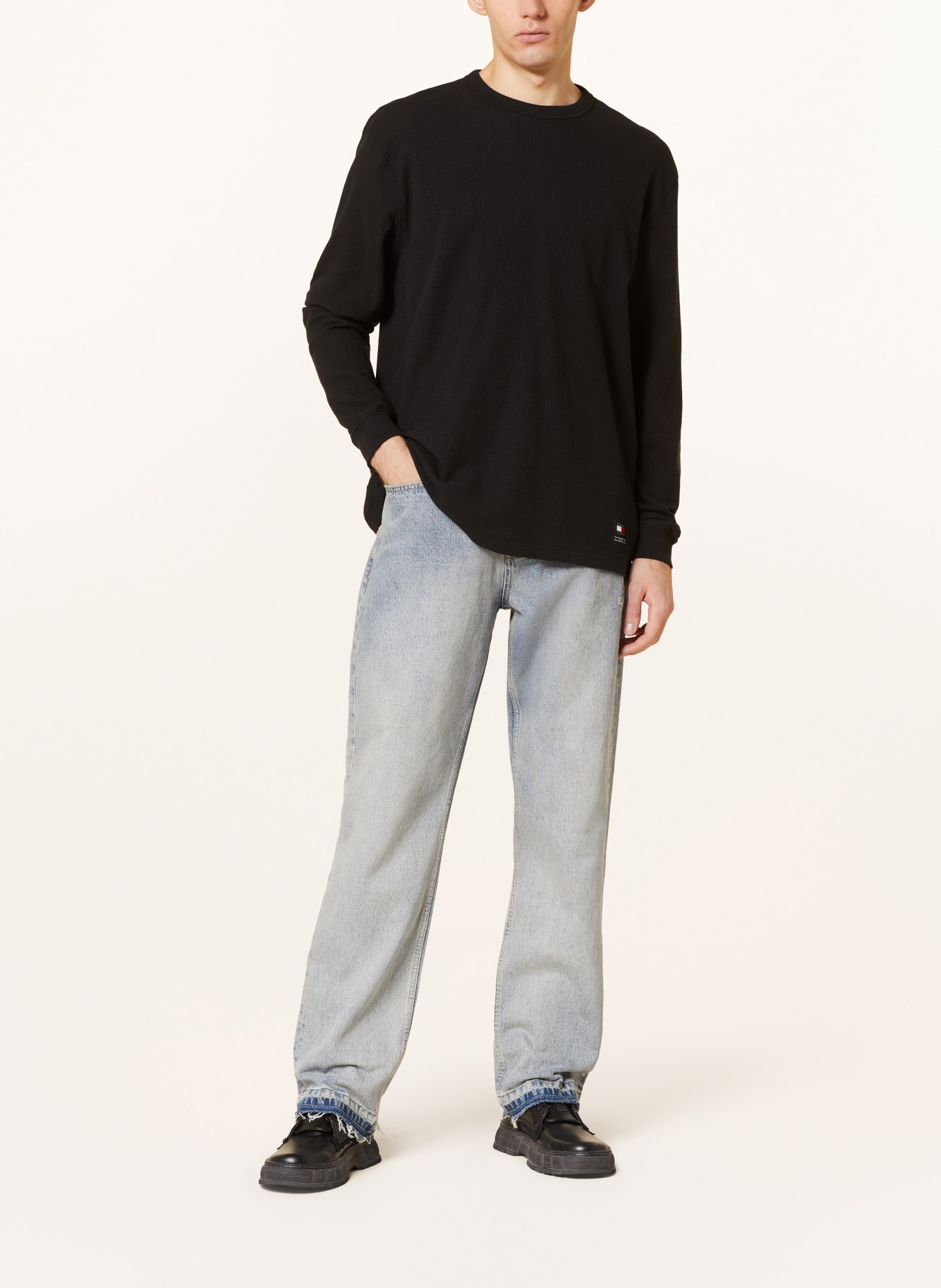 TOMMY JEANS Long sleeve shirt, Color: BLACK (Image 2)