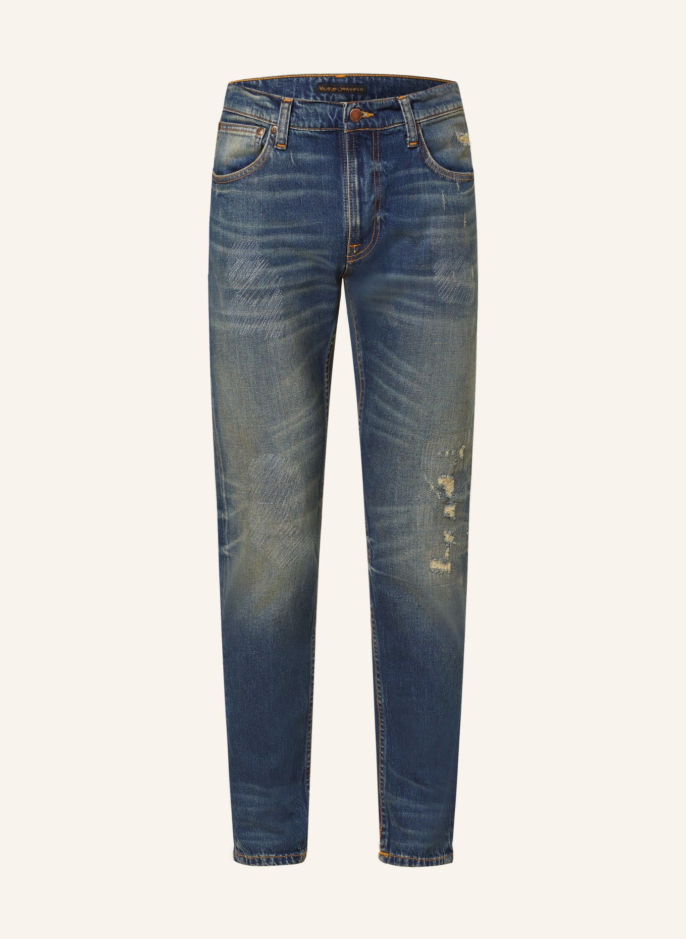 Nudie Jeans Džíny v roztrhaném stylu LEAN DEAN Slim Fit, Barva: YESTERDAYS NEWS (Obrázek 1)