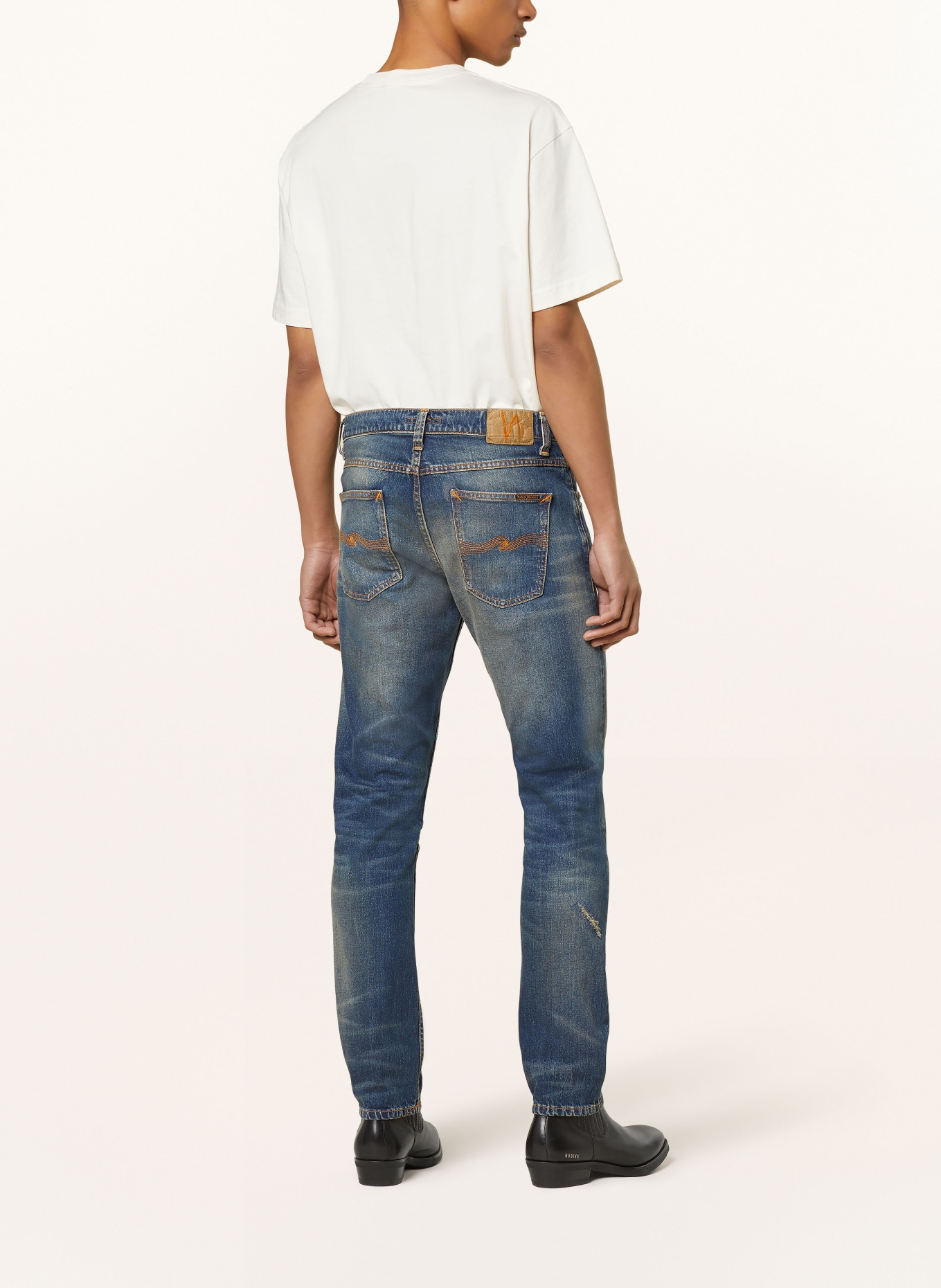 Nudie Jeans Džíny v roztrhaném stylu LEAN DEAN Slim Fit, Barva: YESTERDAYS NEWS (Obrázek 3)