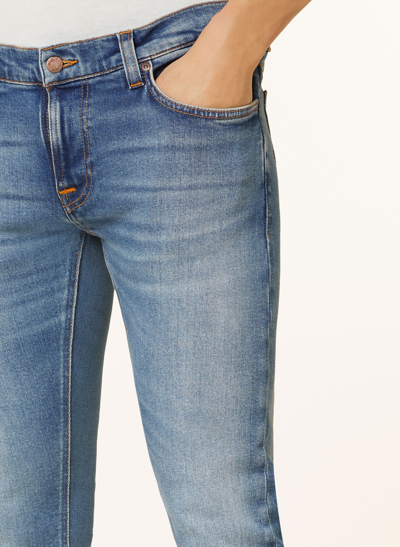Nudie Jeans Jeansy TIGHT TERRY slim fit, Kolor: Rustic Blue (Obrazek 5)