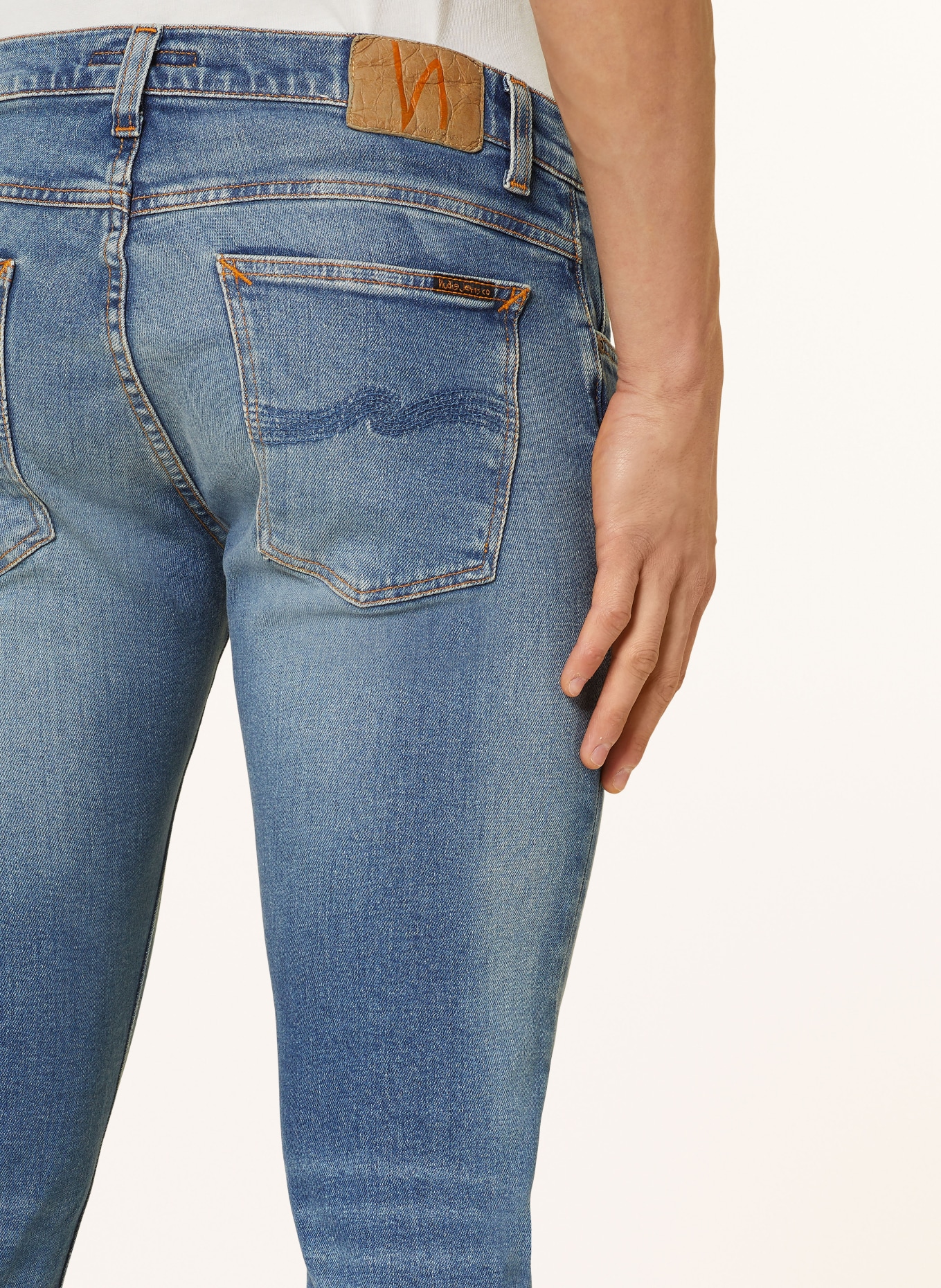 Nudie Jeans Jeansy TIGHT TERRY slim fit, Kolor: Rustic Blue (Obrazek 6)