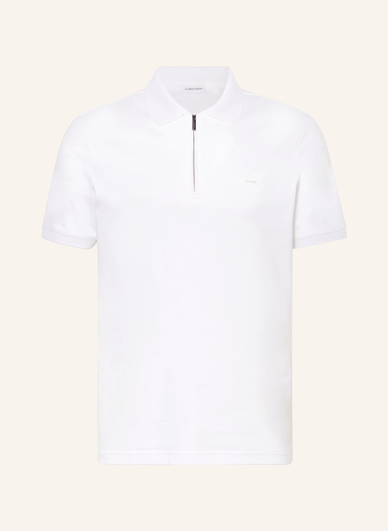 Calvin Klein Jersey-Poloshirt, Farbe: WEISS(Bild null)