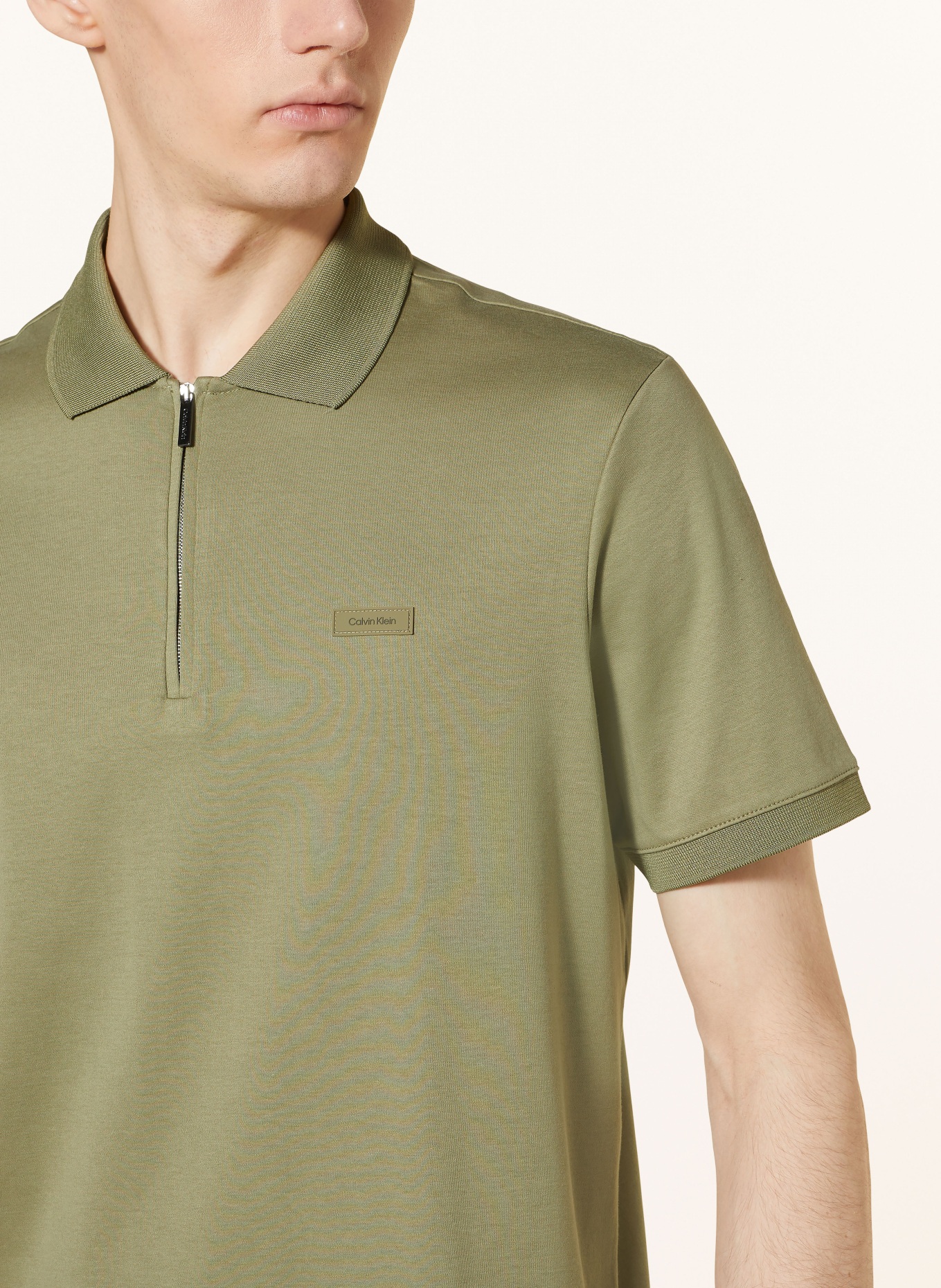 Calvin Klein Jersey polo shirt, Color: KHAKI (Image 4)