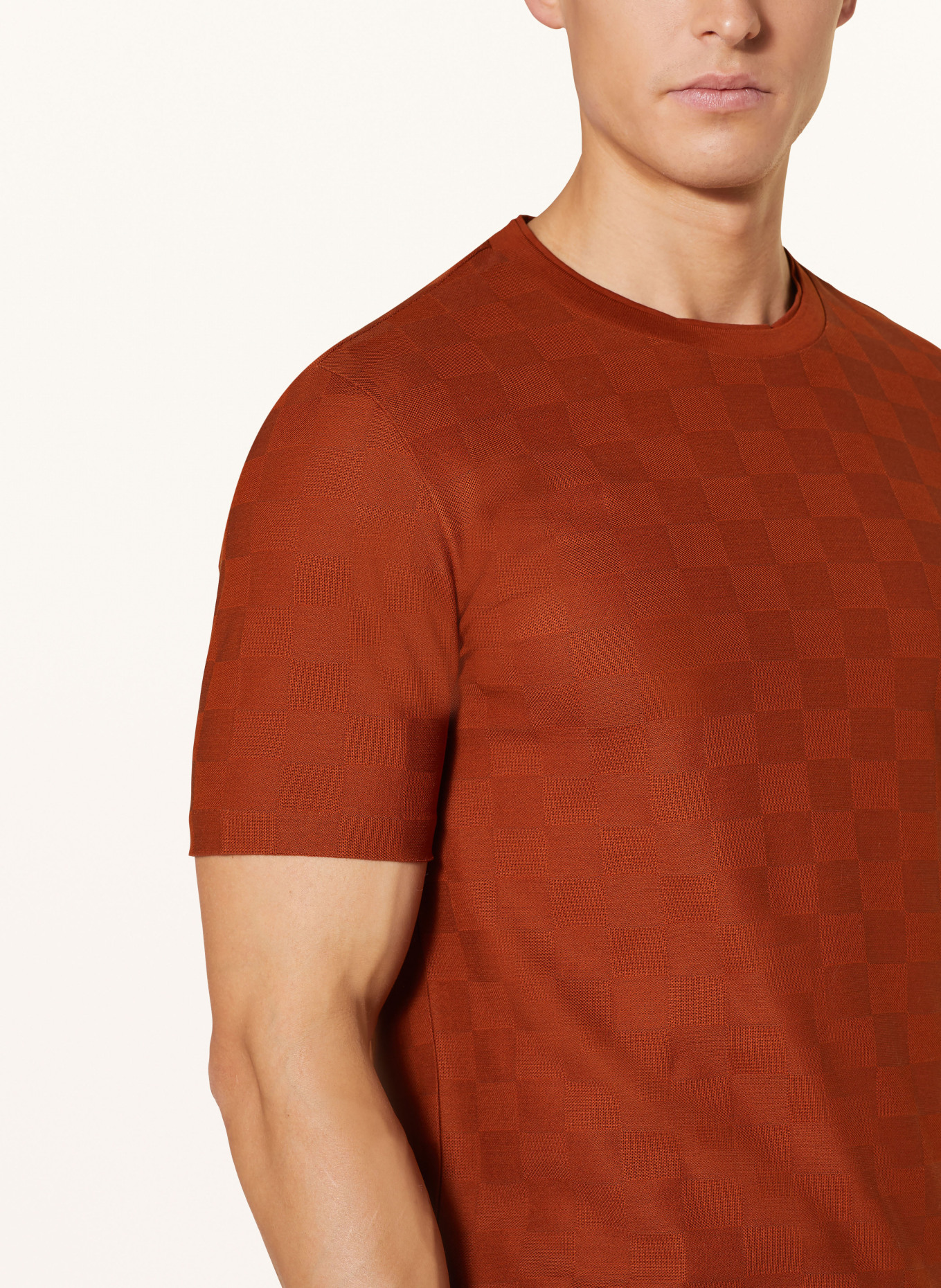 BOSS T-Shirt THOMPSON, Farbe: COGNAC (Bild 4)