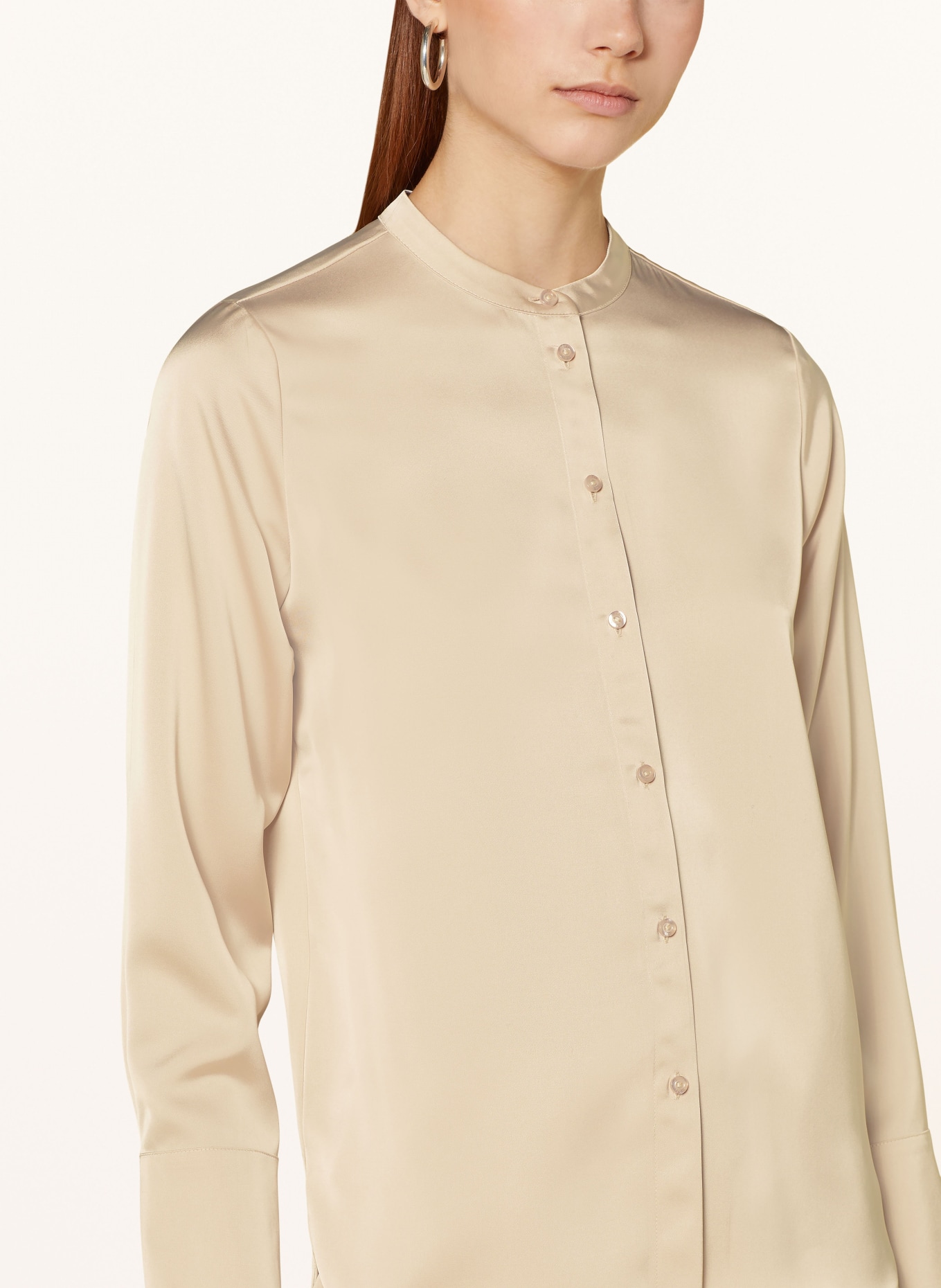 JOOP! Satin blouse, Color: BEIGE (Image 4)