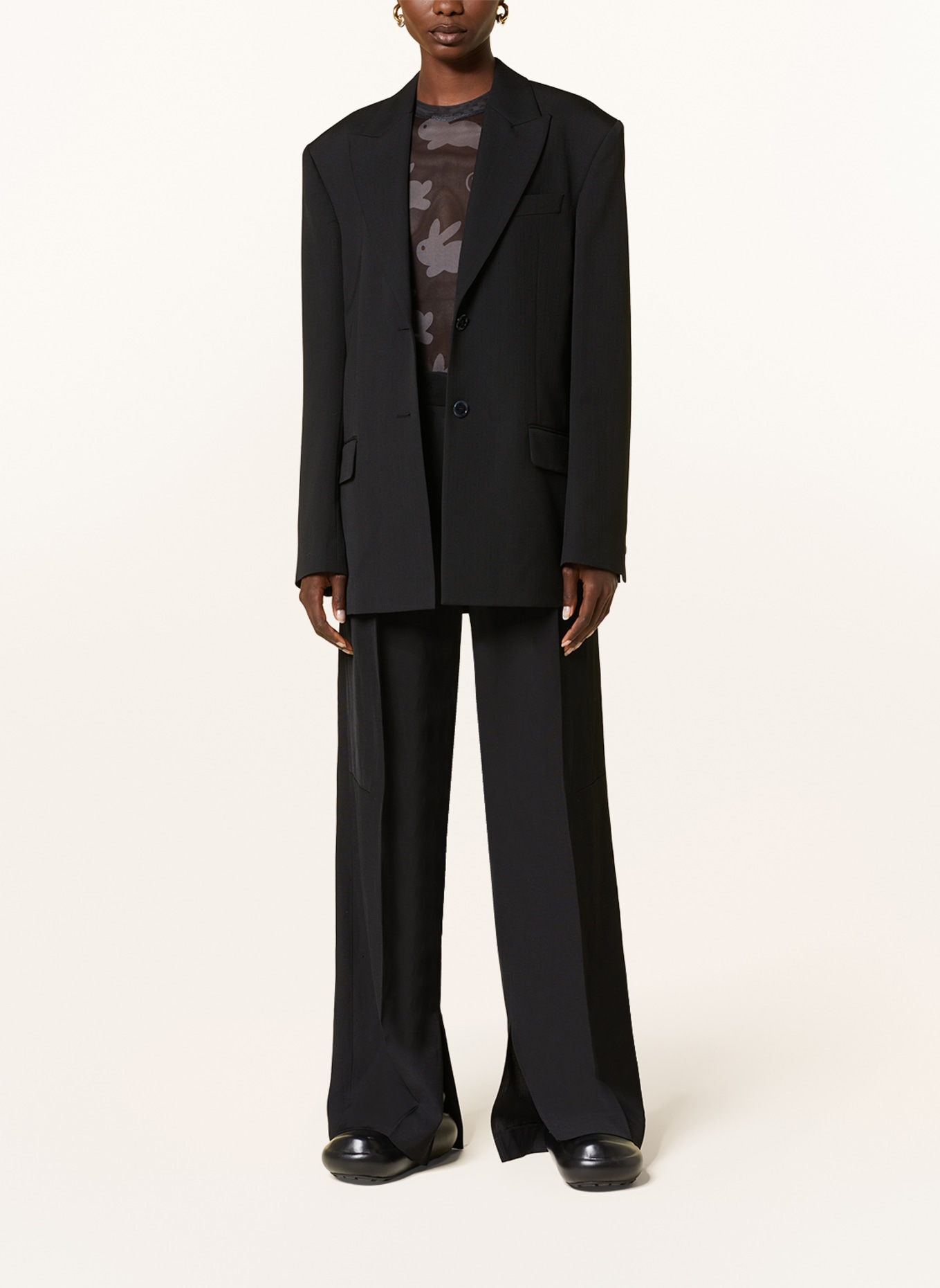 Acne Studios Long blazer, Color: BLACK (Image 2)
