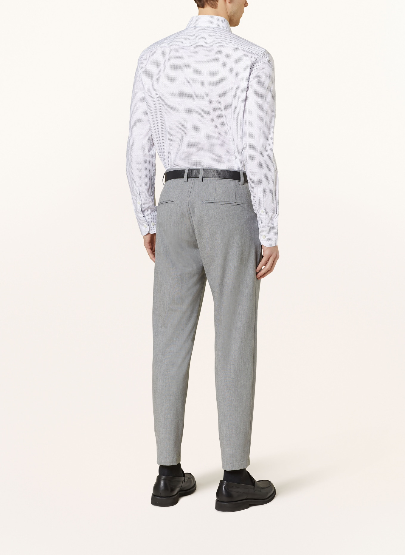 BOSS Shirt HANK slim fit, Color: WHITE/ BLUE (Image 3)